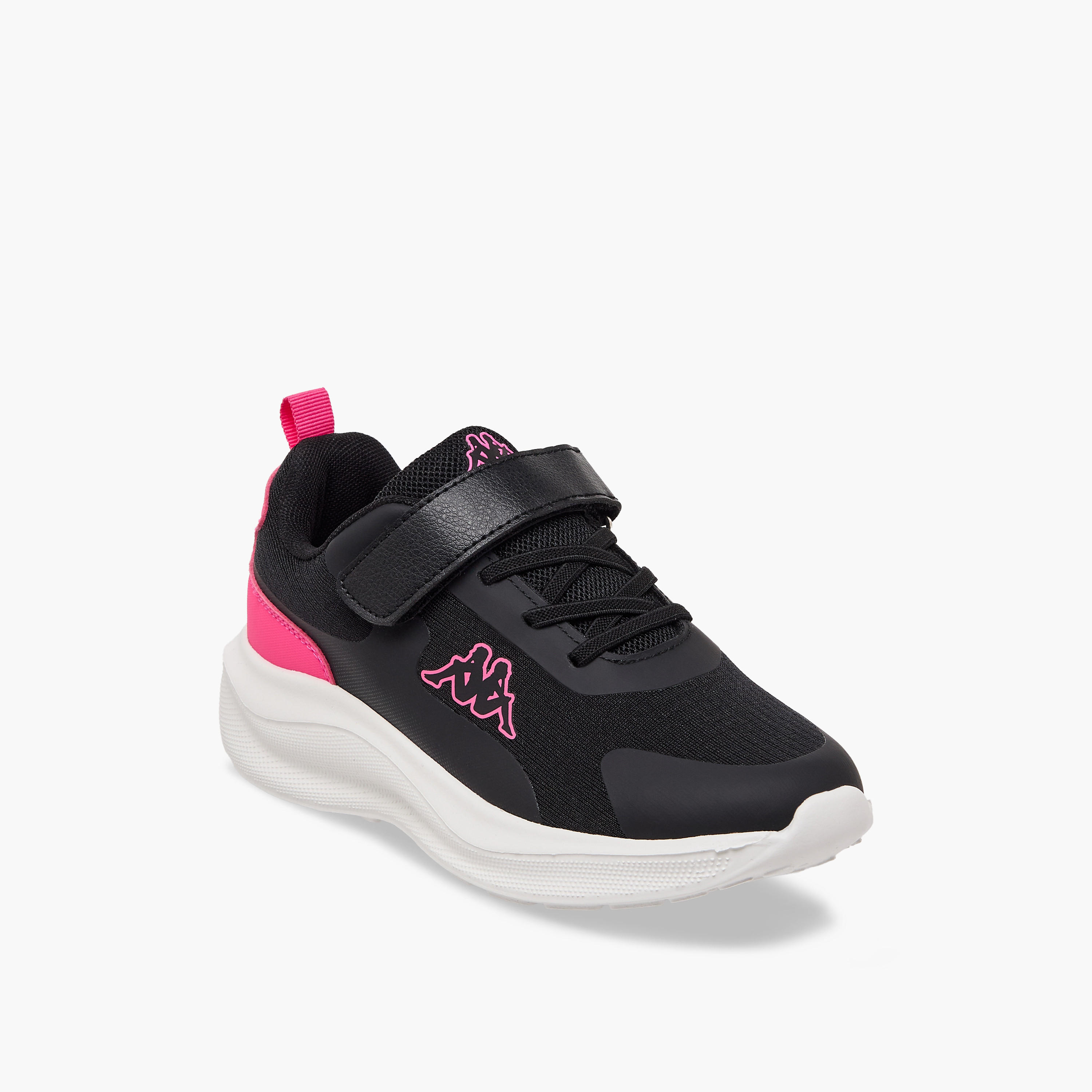 حذاء رياضي بشريط إغلاق لاصق وطبعات شعار للبنات من كابا-sports-girls-shoes-image-2
