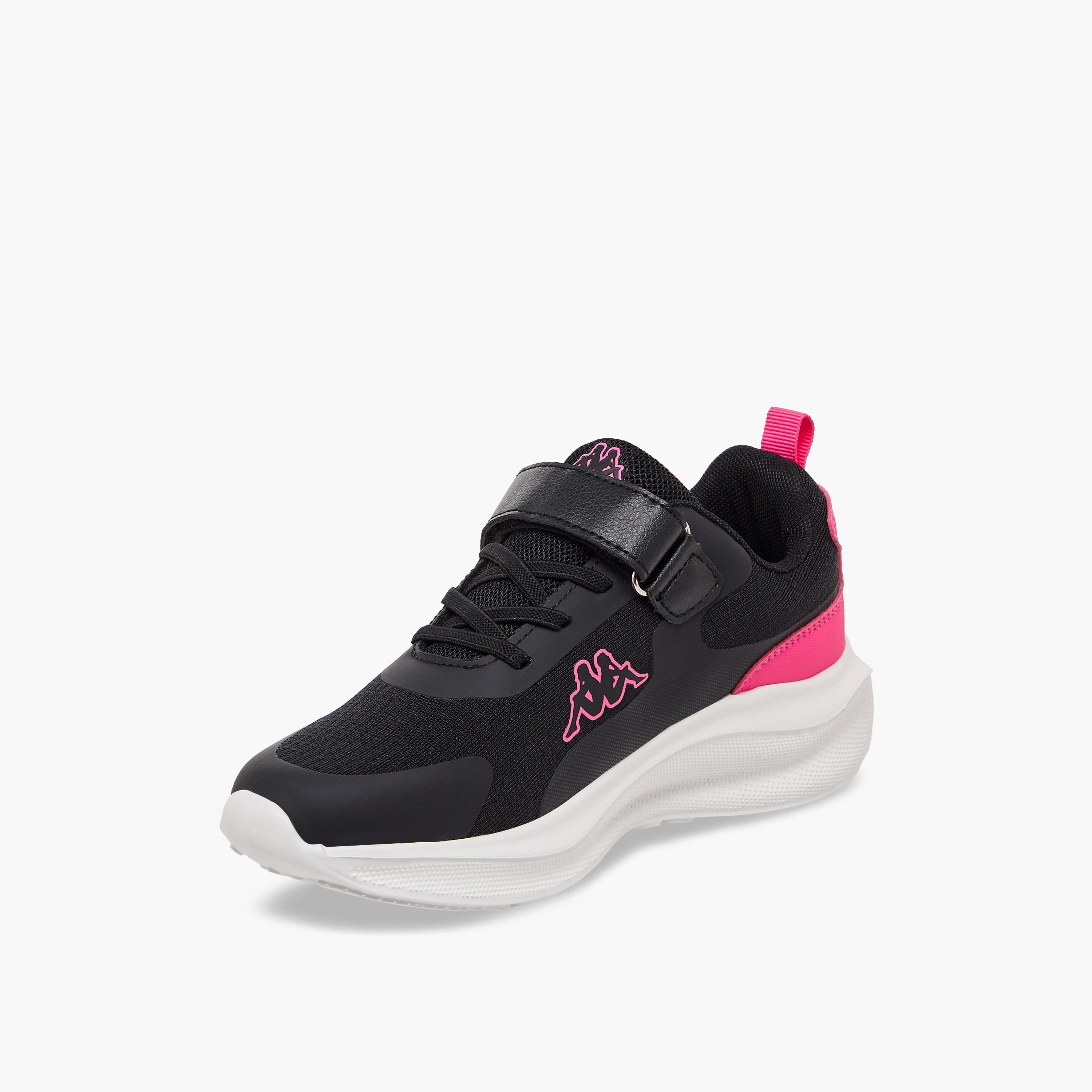 حذاء رياضي بشريط إغلاق لاصق وطبعات شعار للبنات من كابا-sports-girls-shoes-image-4