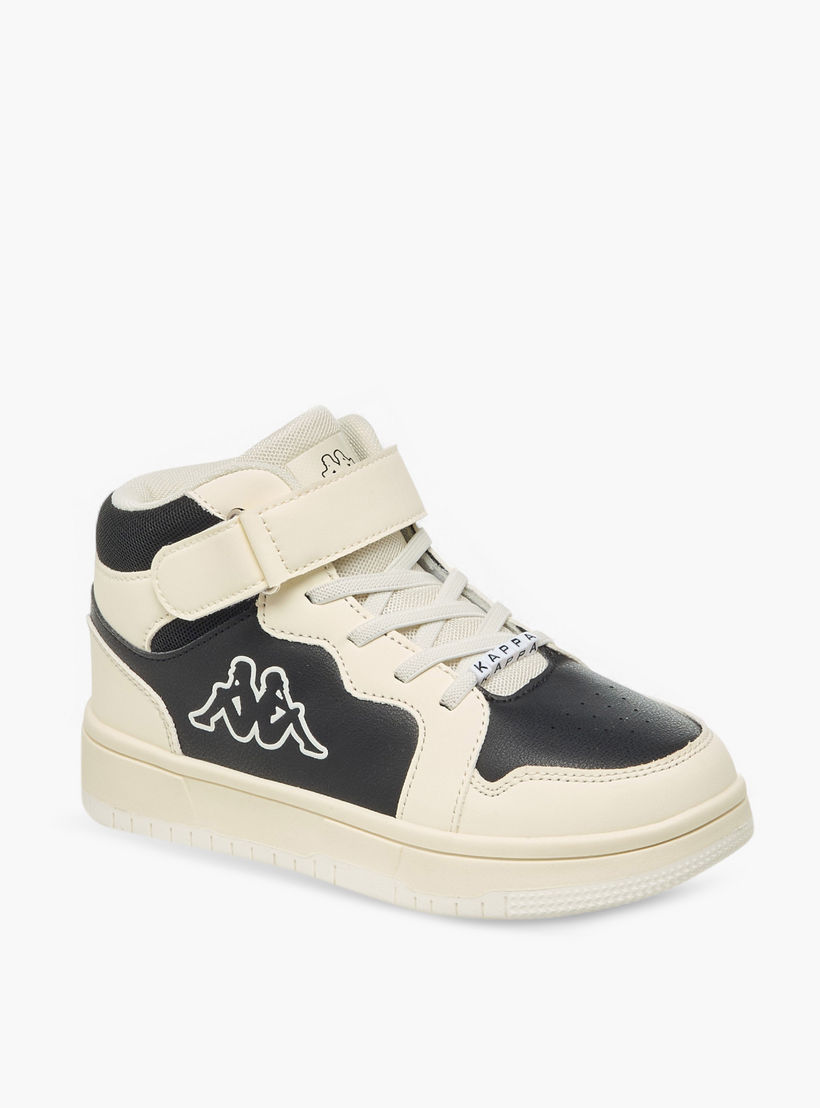 حذاء سنيكرز عالي بشريط إغلاق لاصق وتصميم قوالب ملونة للأولاد من كابا-boys-shoes-sneakers-image-2