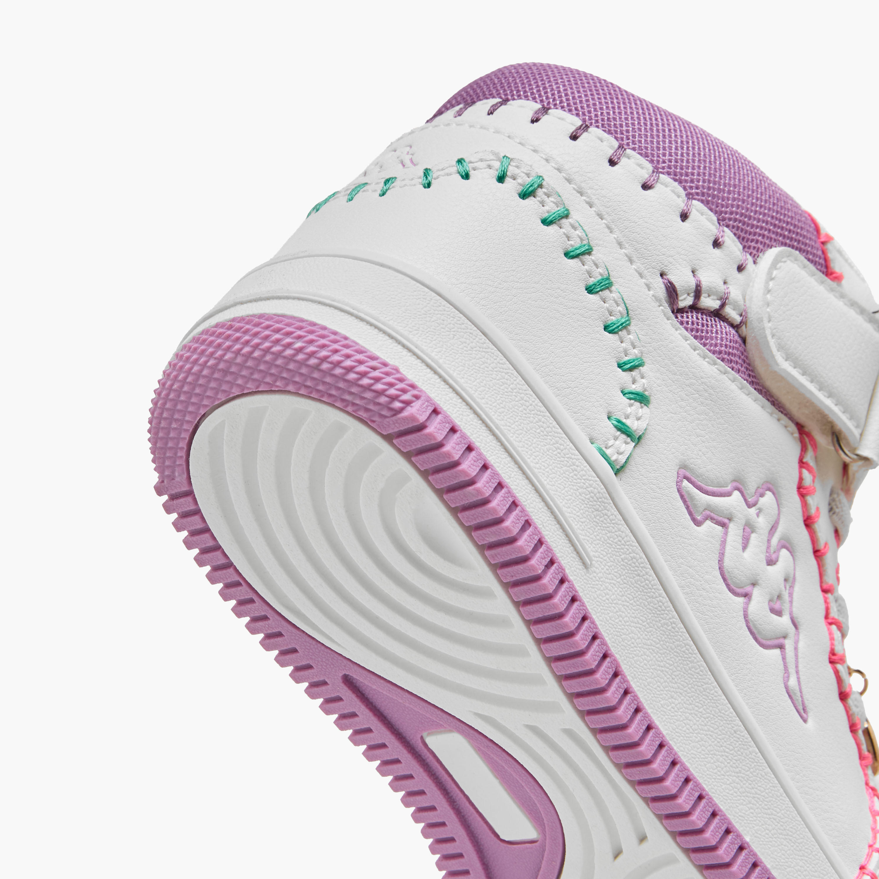 Kappa Girls Embroidered Hook & Loop High-Top Sneakers-girls-shoes-sneakers-image-5