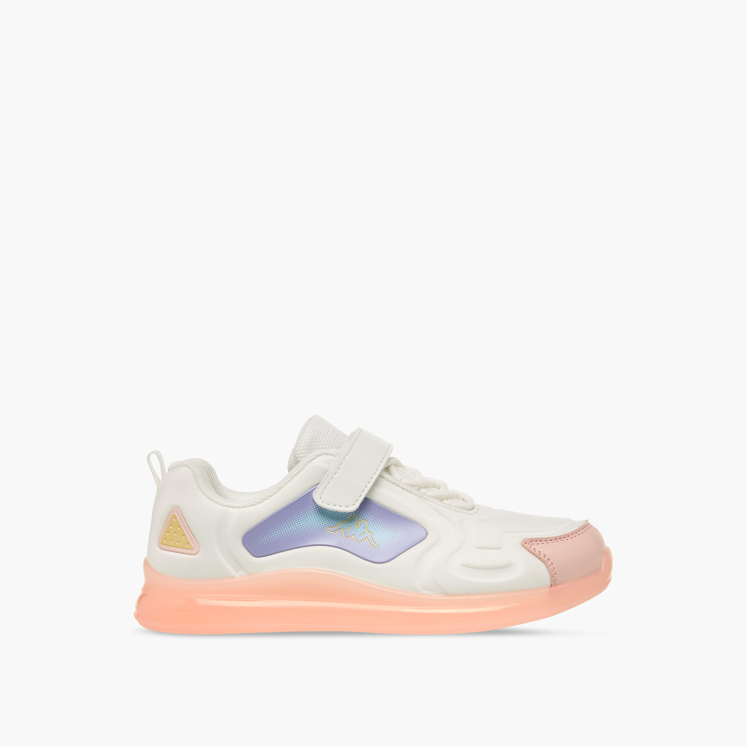 Kappa Girls Colourblock Hook and Loop Sneakers-girls-shoes-sneakers-image-3