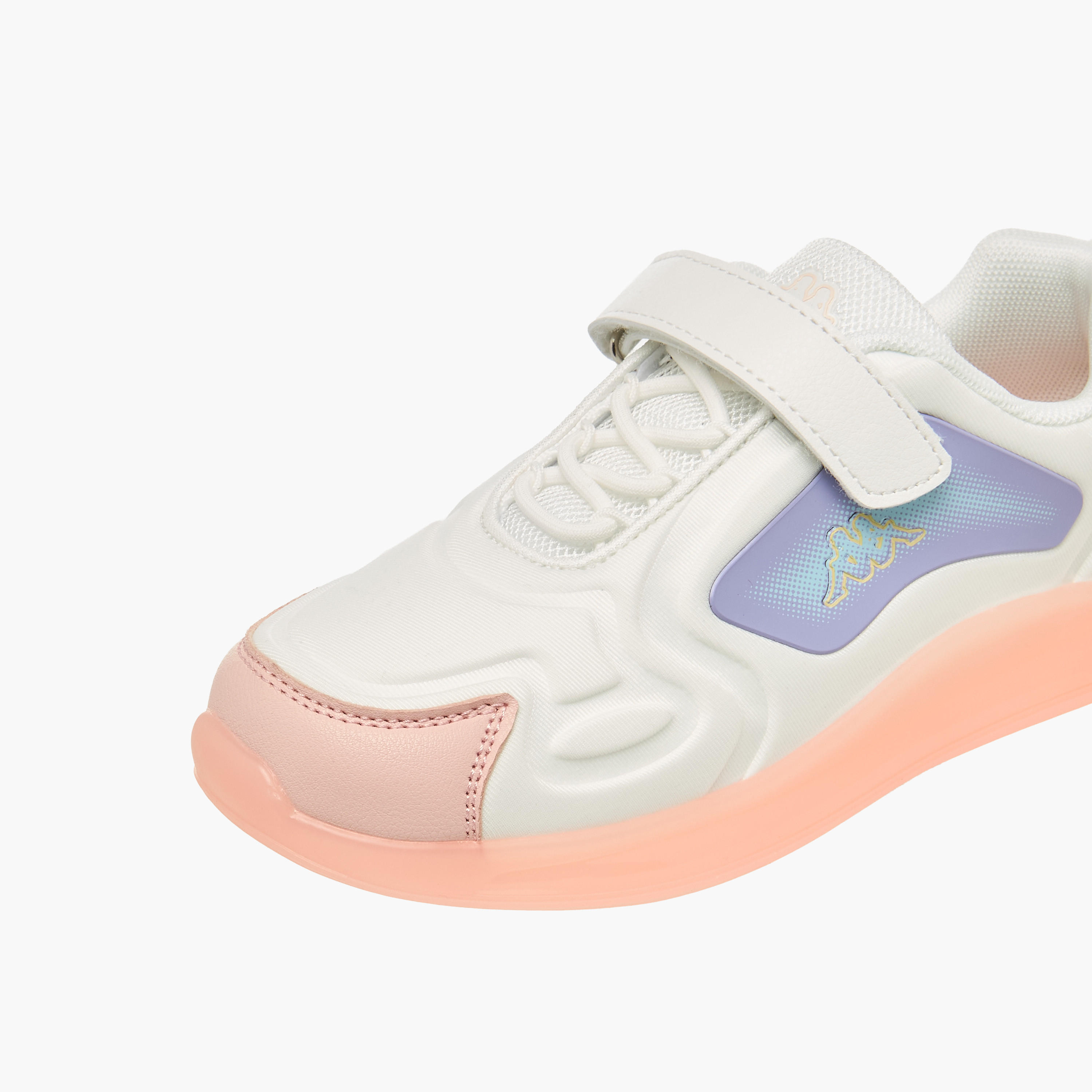 Kappa Girls Colourblock Hook and Loop Sneakers-girls-shoes-sneakers-image-4