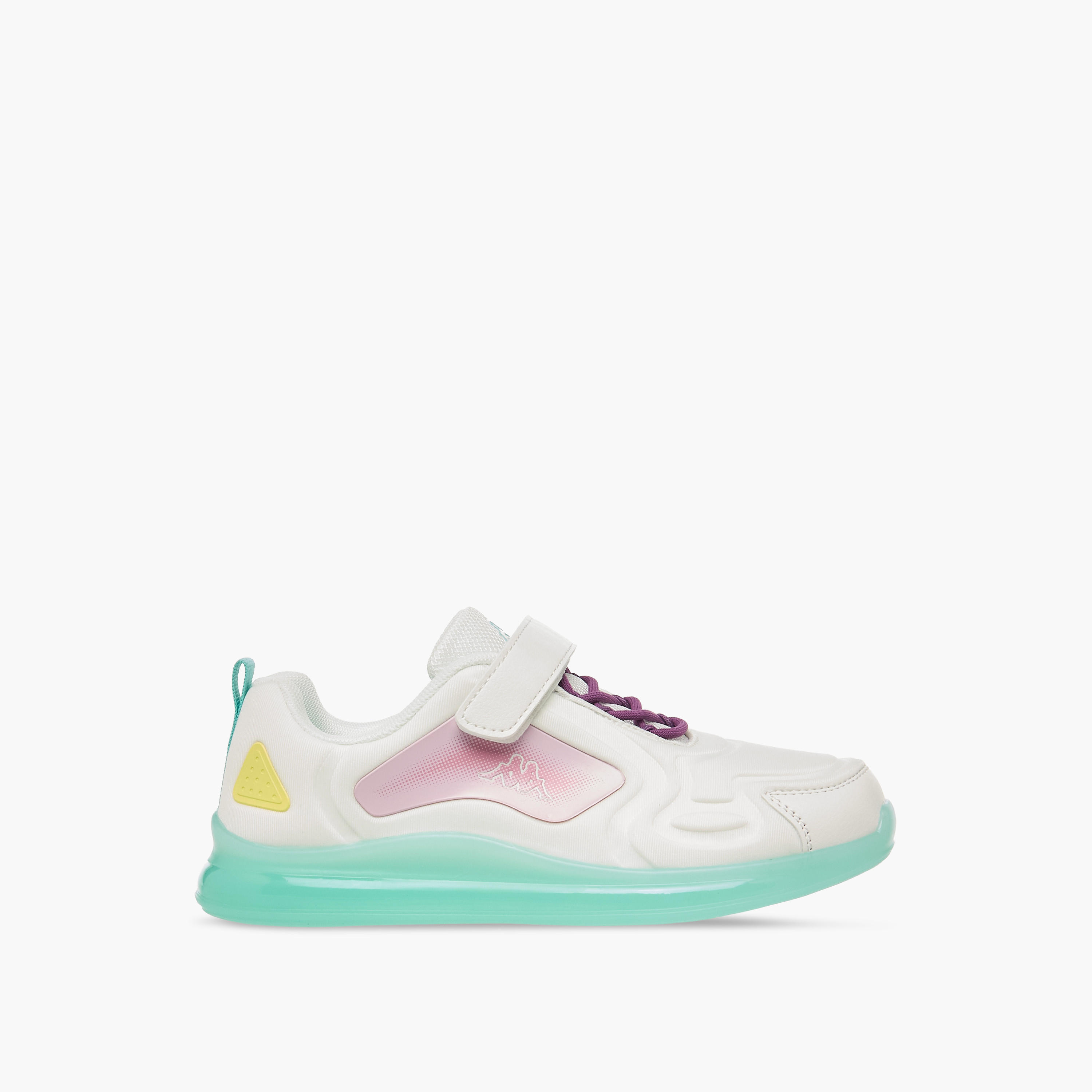 Kappa Girls Colourblock Hook and Loop Sneakers-girls-shoes-sneakers-image-3