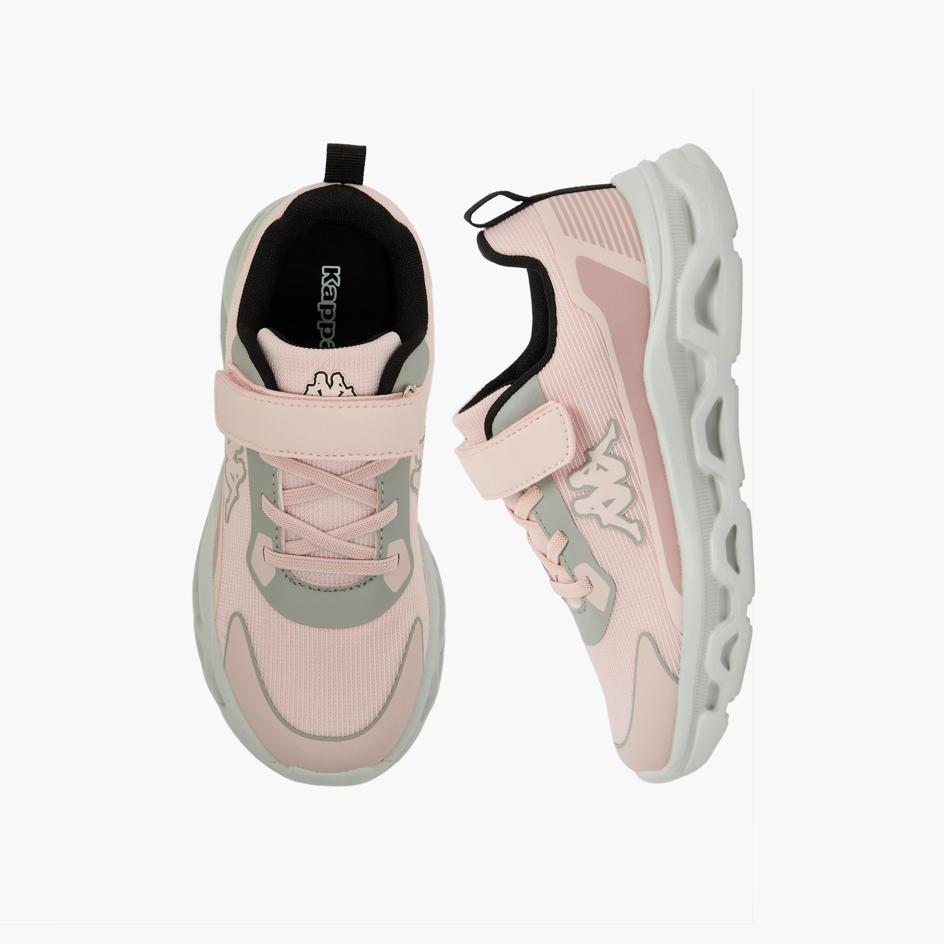 حذاء رياضي مخطط بشريط إغلاق لاصق للبنات من كابا-girls-shoes-sneakers-image-1