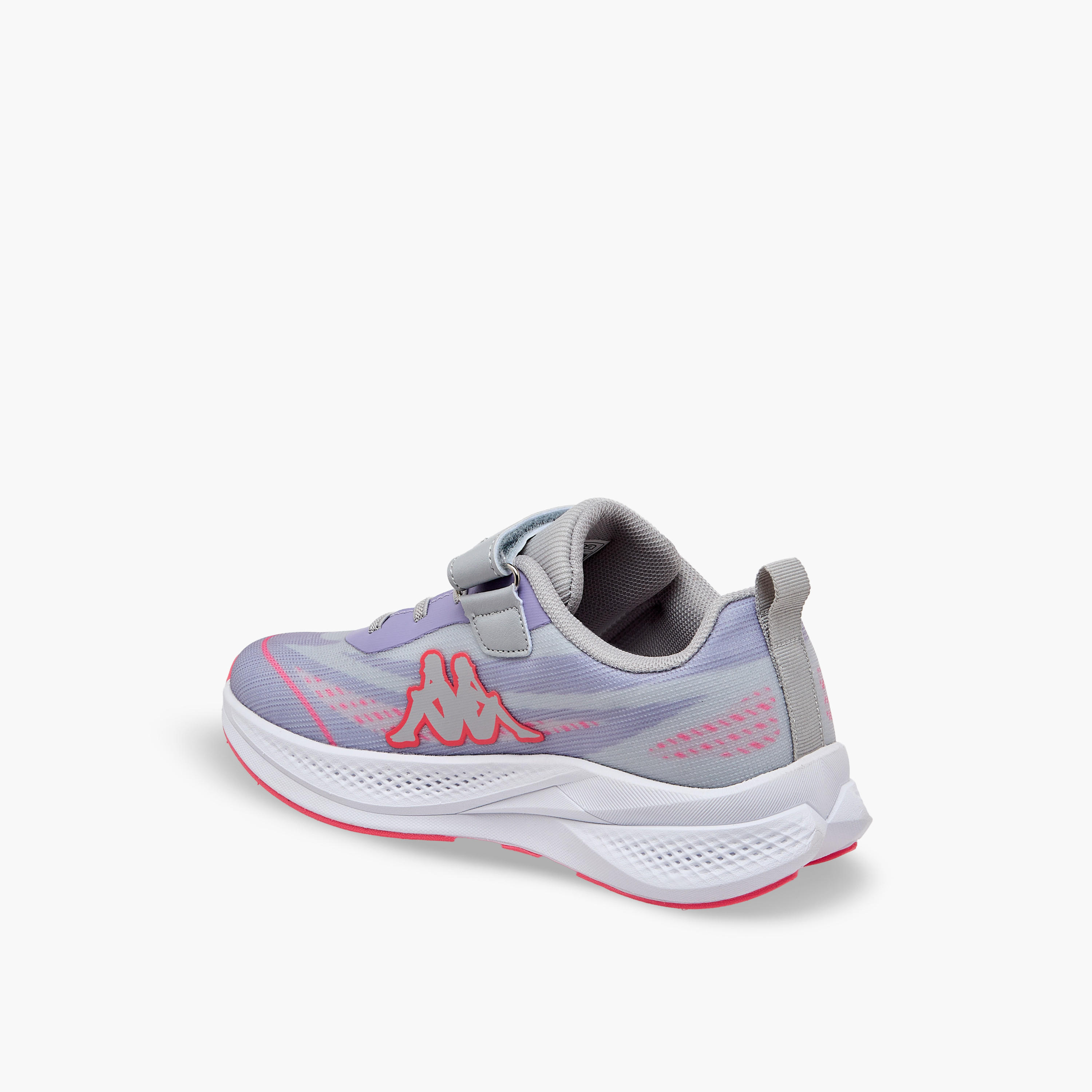 Kappa Girls Logo Print Hook & Loop Sports Shoes-girls-shoes-sneakers-image-5