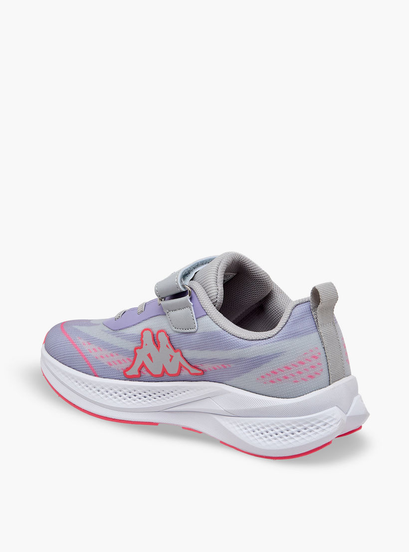 Kappa Girls Logo Print Hook & Loop Sports Shoes-girls-shoes-sneakers-image-5