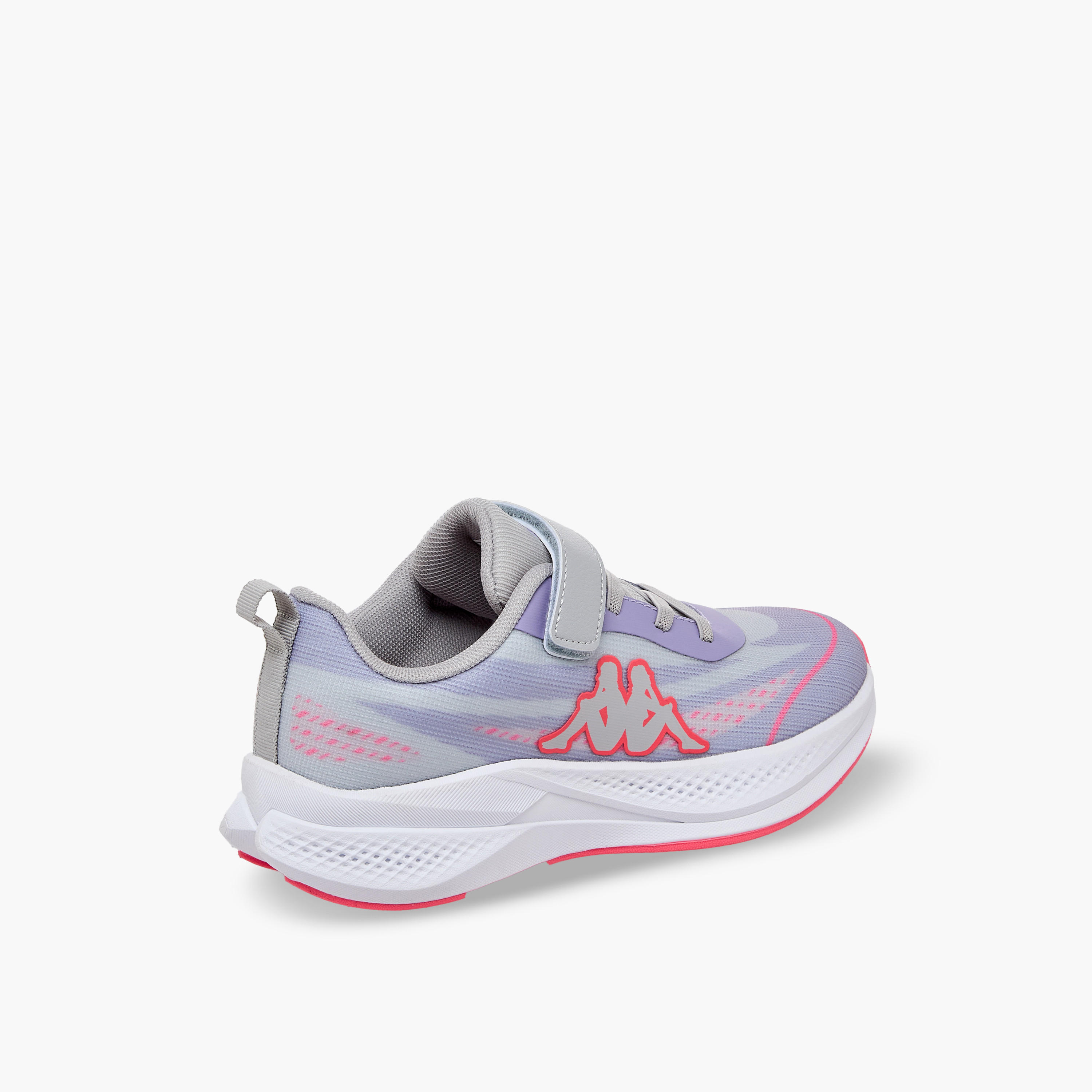 Kappa Girls Logo Print Hook & Loop Sports Shoes-girls-shoes-sneakers-image-6