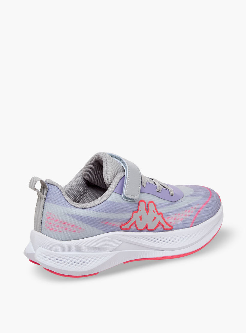 Kappa Girls Logo Print Hook & Loop Sports Shoes-girls-shoes-sneakers-image-6