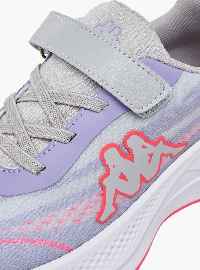Kappa Girls Logo Print Hook & Loop Sports Shoes-girls-shoes-sneakers-image-7
