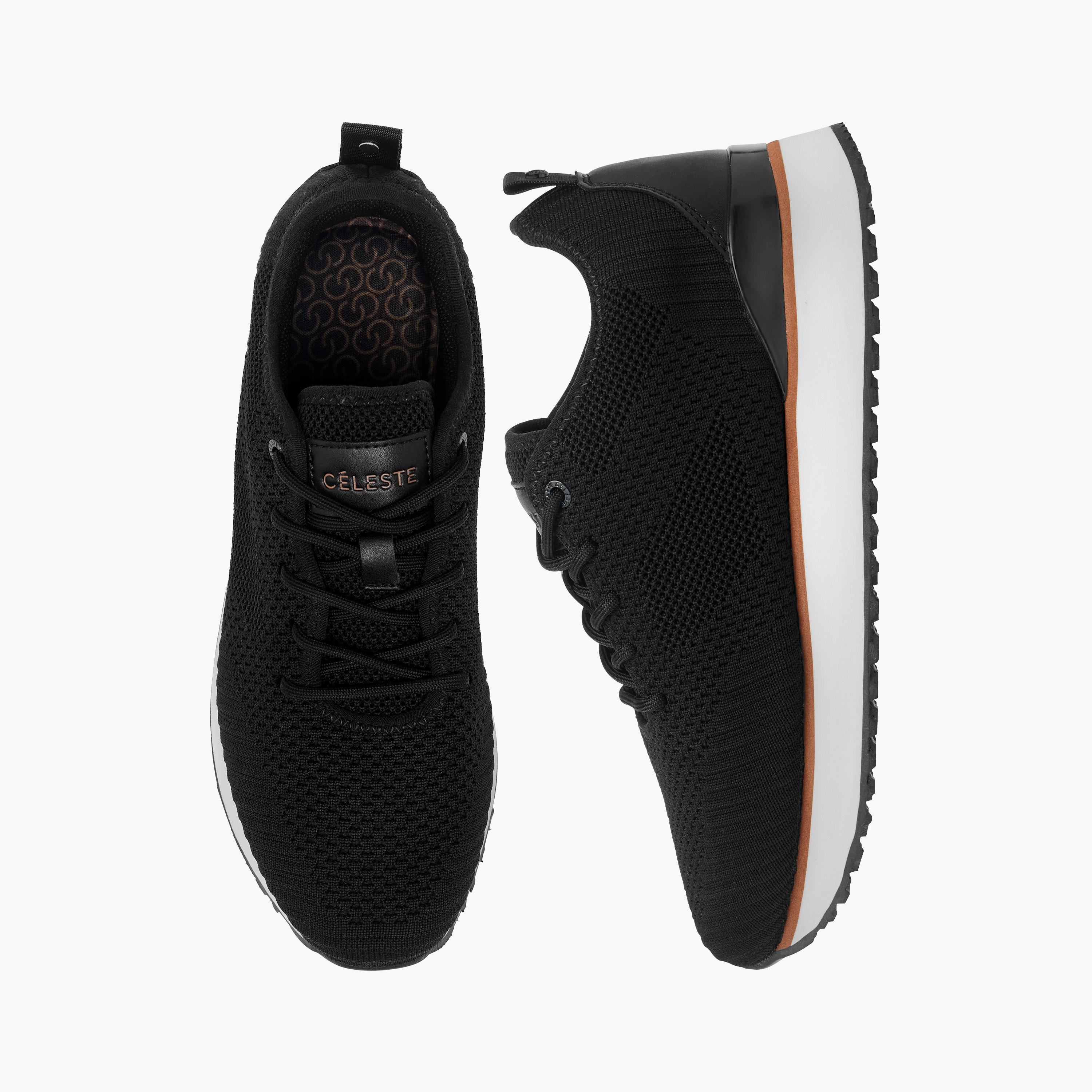 حذاء سنيكرز شبكي بارز الملمس برباط إغلاق للنساء من سيليست-women-shoes-sneakers-image-1