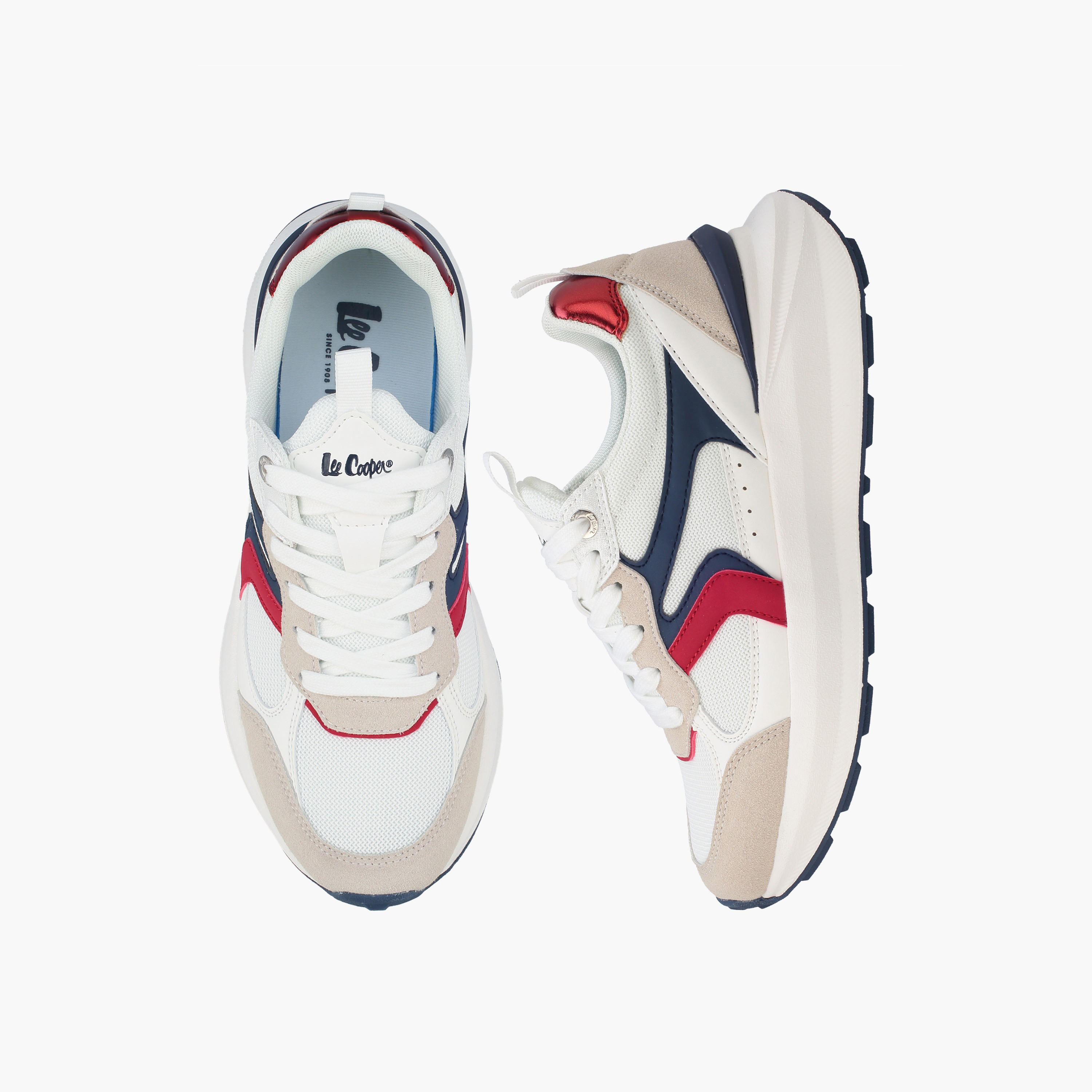 حذاء سنيكرز برباط إغلاق وتصميم قوالب ملونة للنساء من لي كوبر-women-shoes-sneakers-image-1