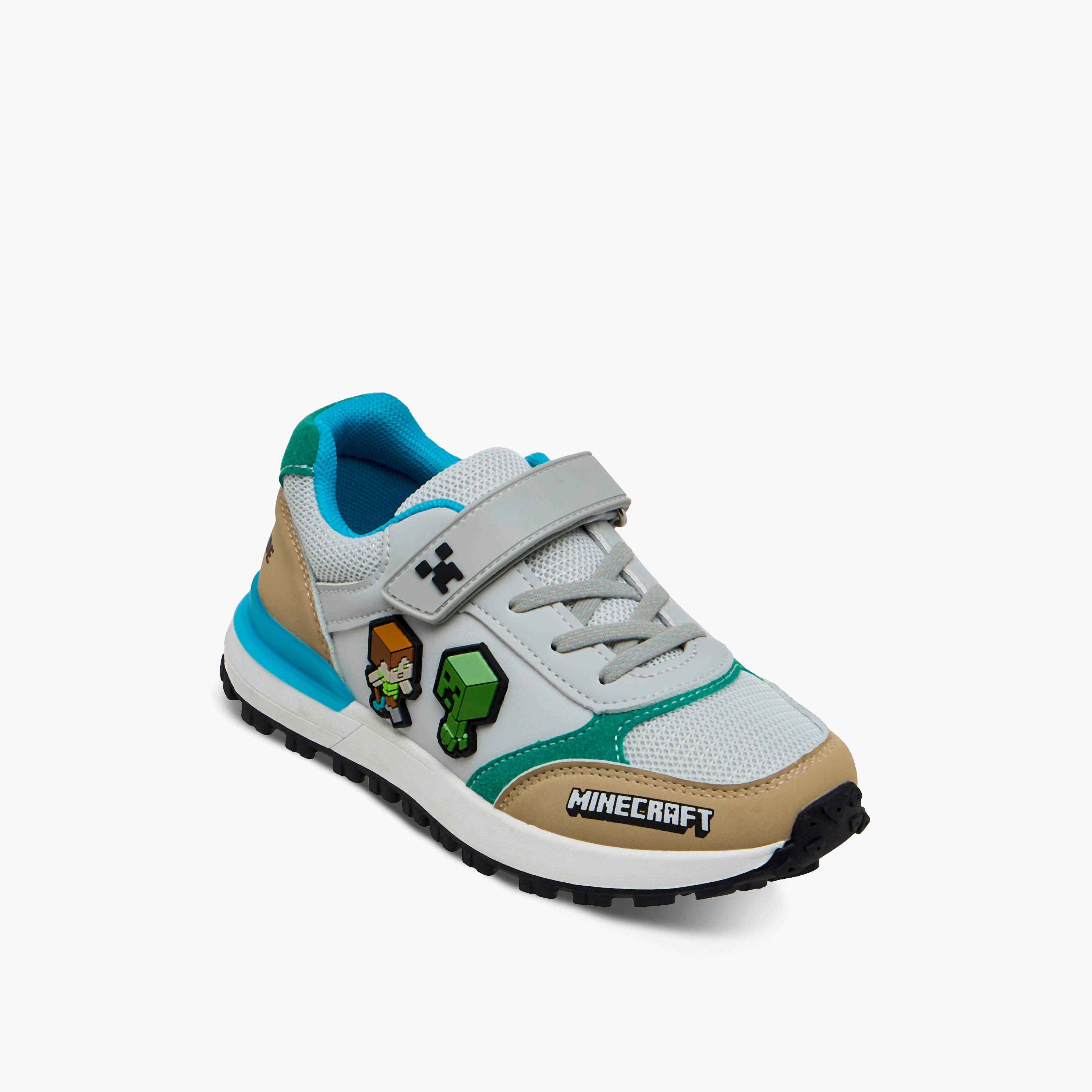 Minecraft Boys Hook and Loop Ankle Sneakers-boys-shoes-sneakers-image-2