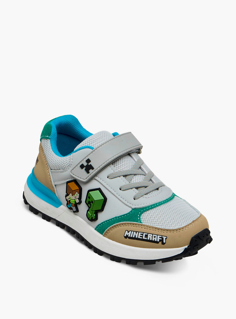 Minecraft Boys Hook and Loop Ankle Sneakers-boys-shoes-sneakers-image-2