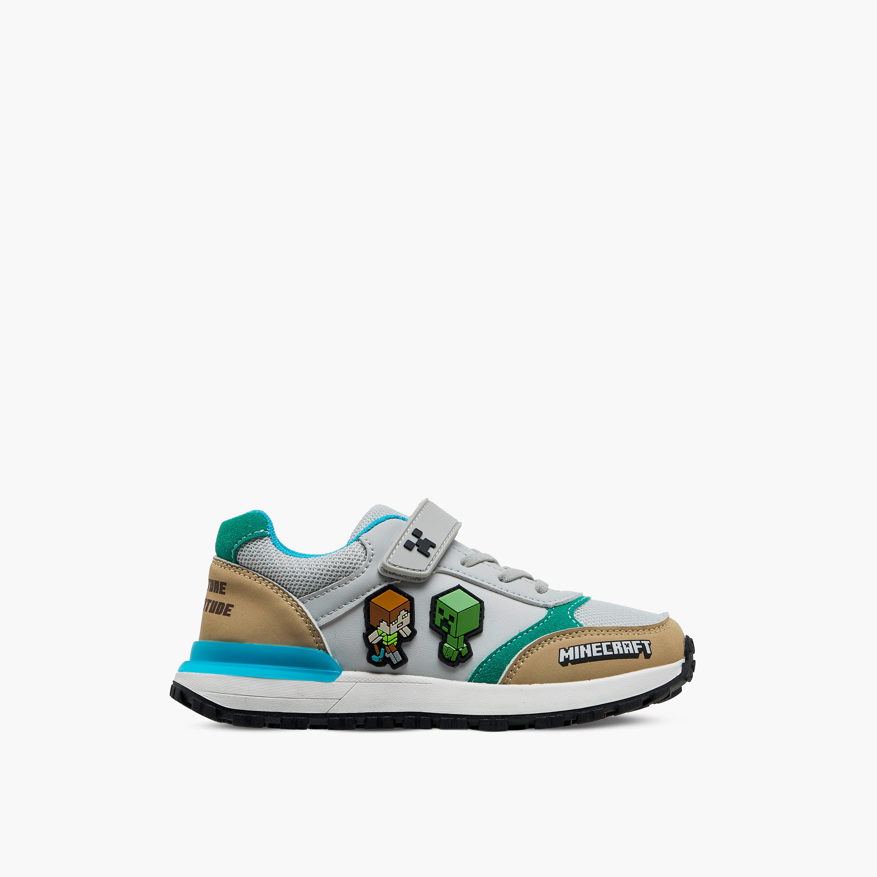 Minecraft Boys Hook and Loop Ankle Sneakers-boys-shoes-sneakers-image-3