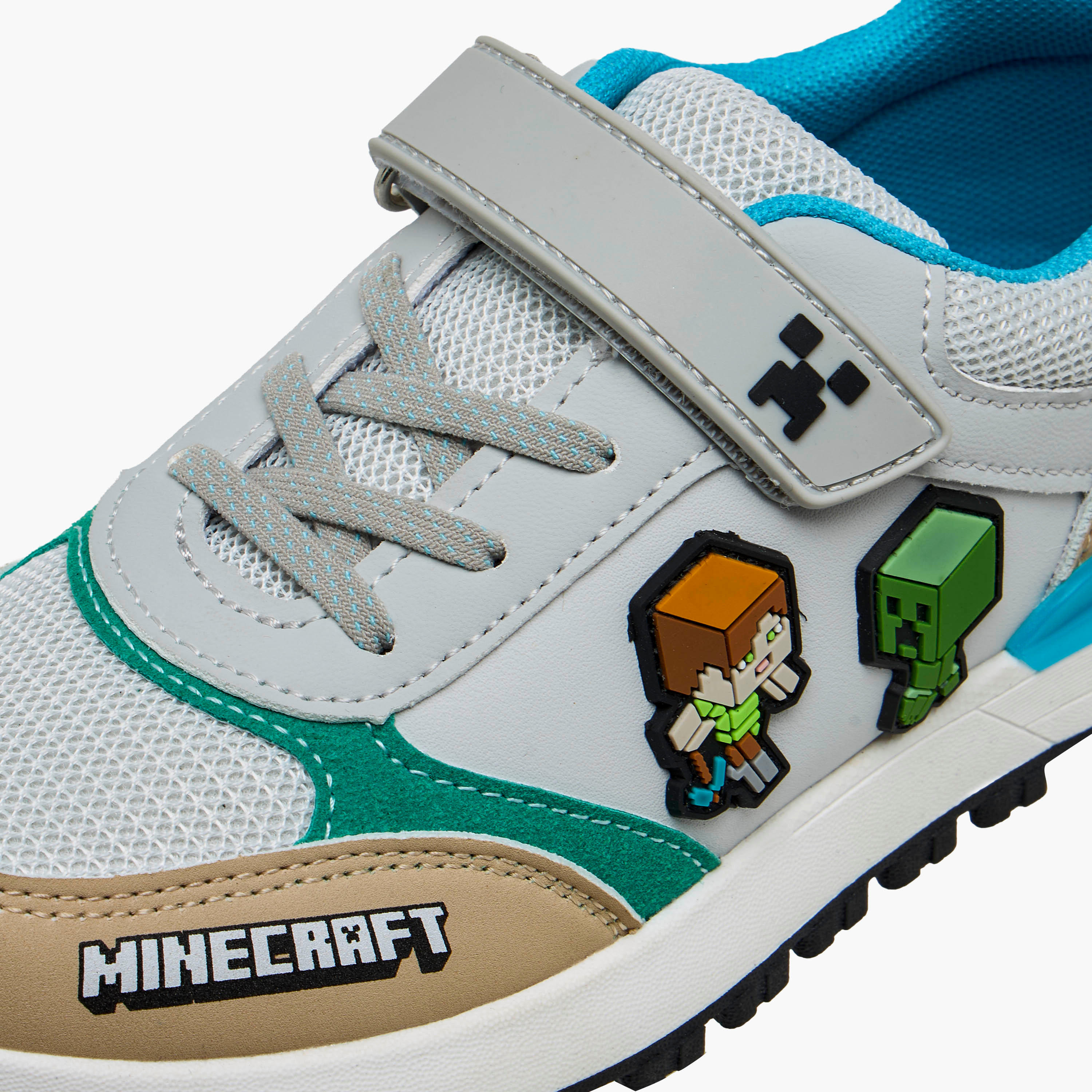 Minecraft Boys Hook and Loop Ankle Sneakers-boys-shoes-sneakers-image-4
