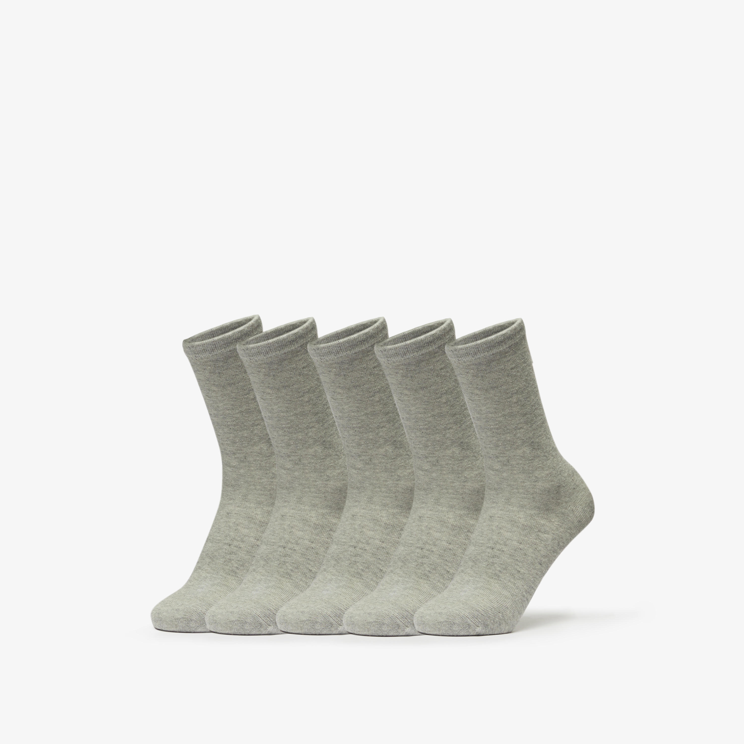 Juniors Solid Crew Length Socks - Set of 5-girls-accessories-socks-image-1