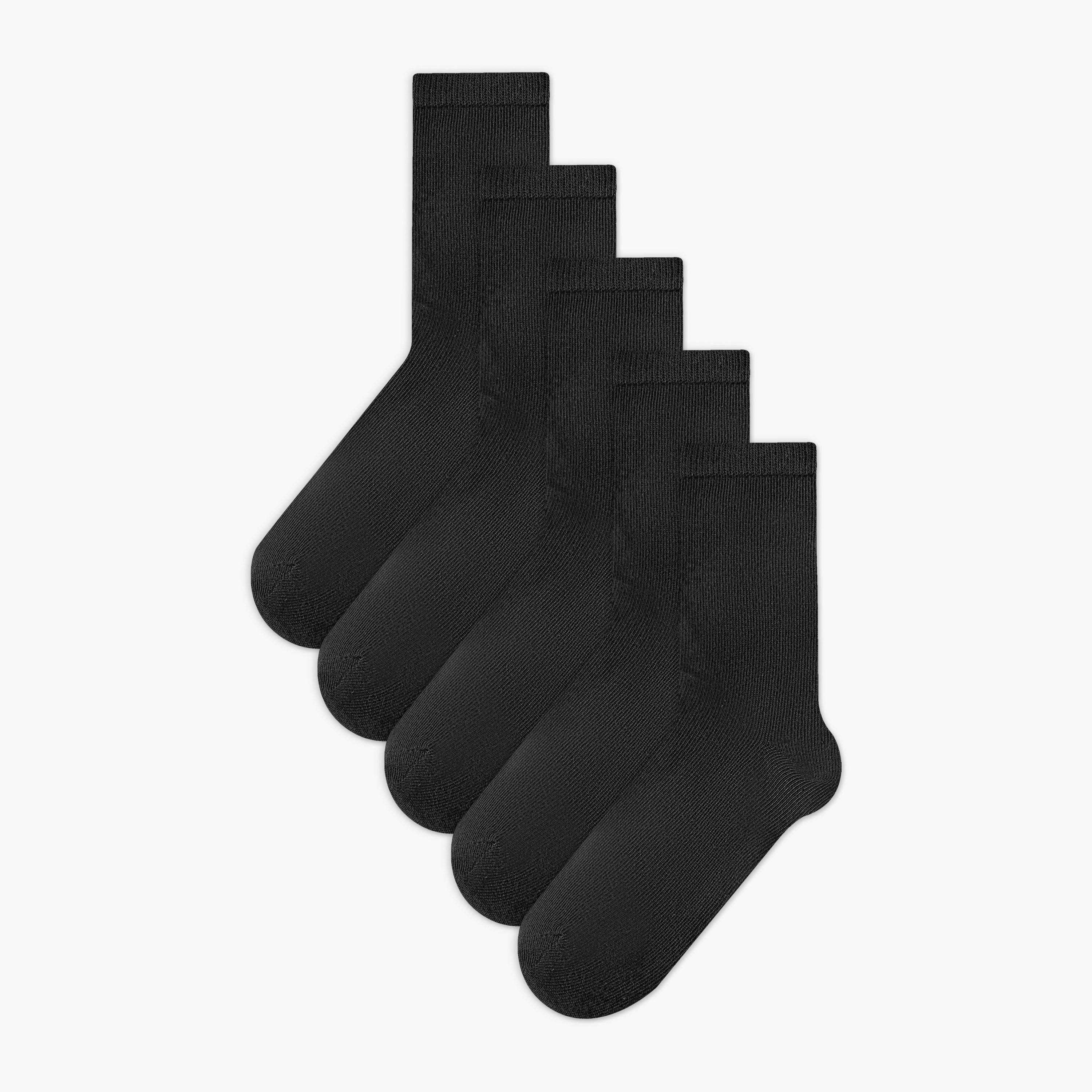 طقم جوارب مضلعة 5 أزواج للأطفال من جونيورز-girls-accessories-socks-image-1