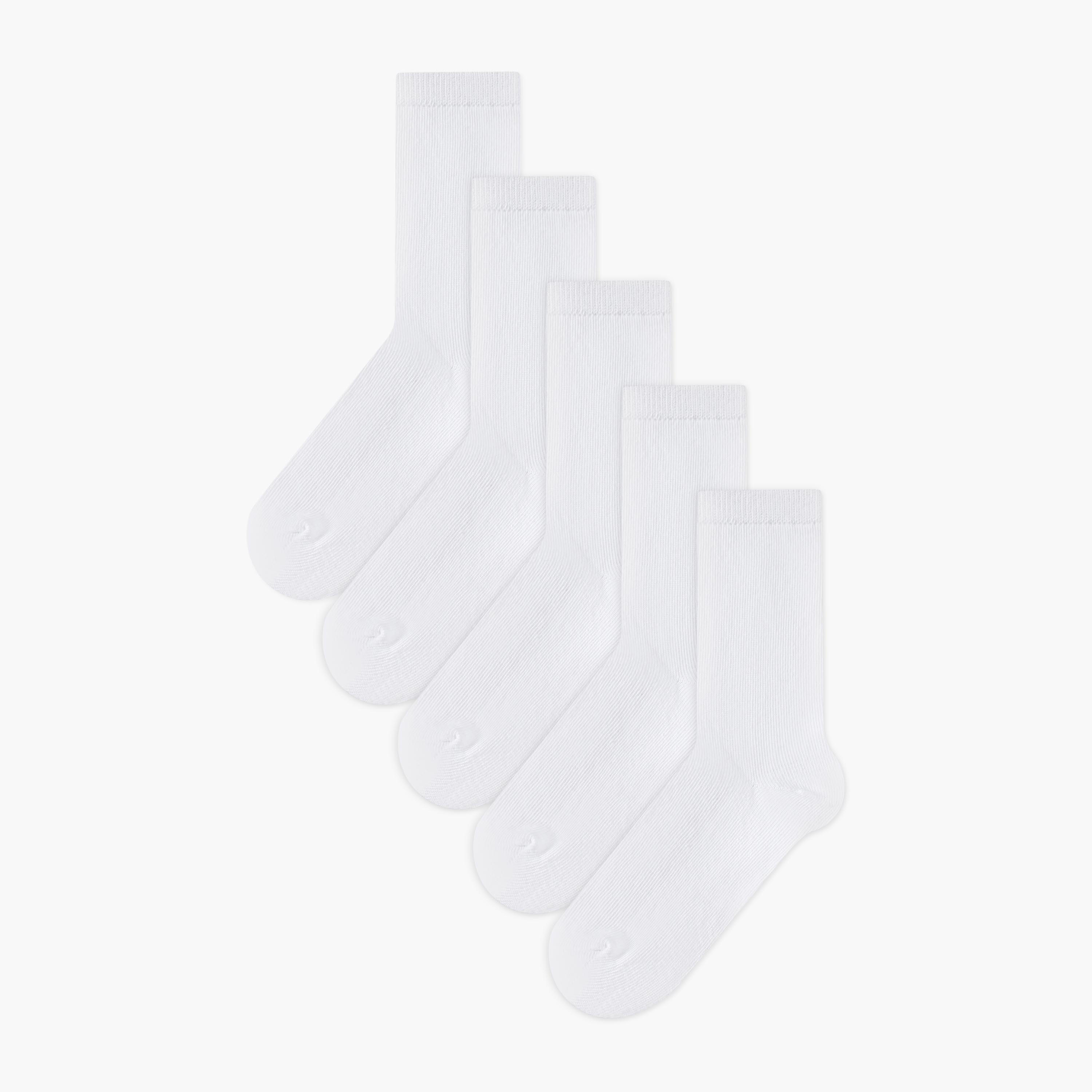 Pack of 5 Juniors Kids Socks with Ribbed Design-girls-accessories-socks-image-1