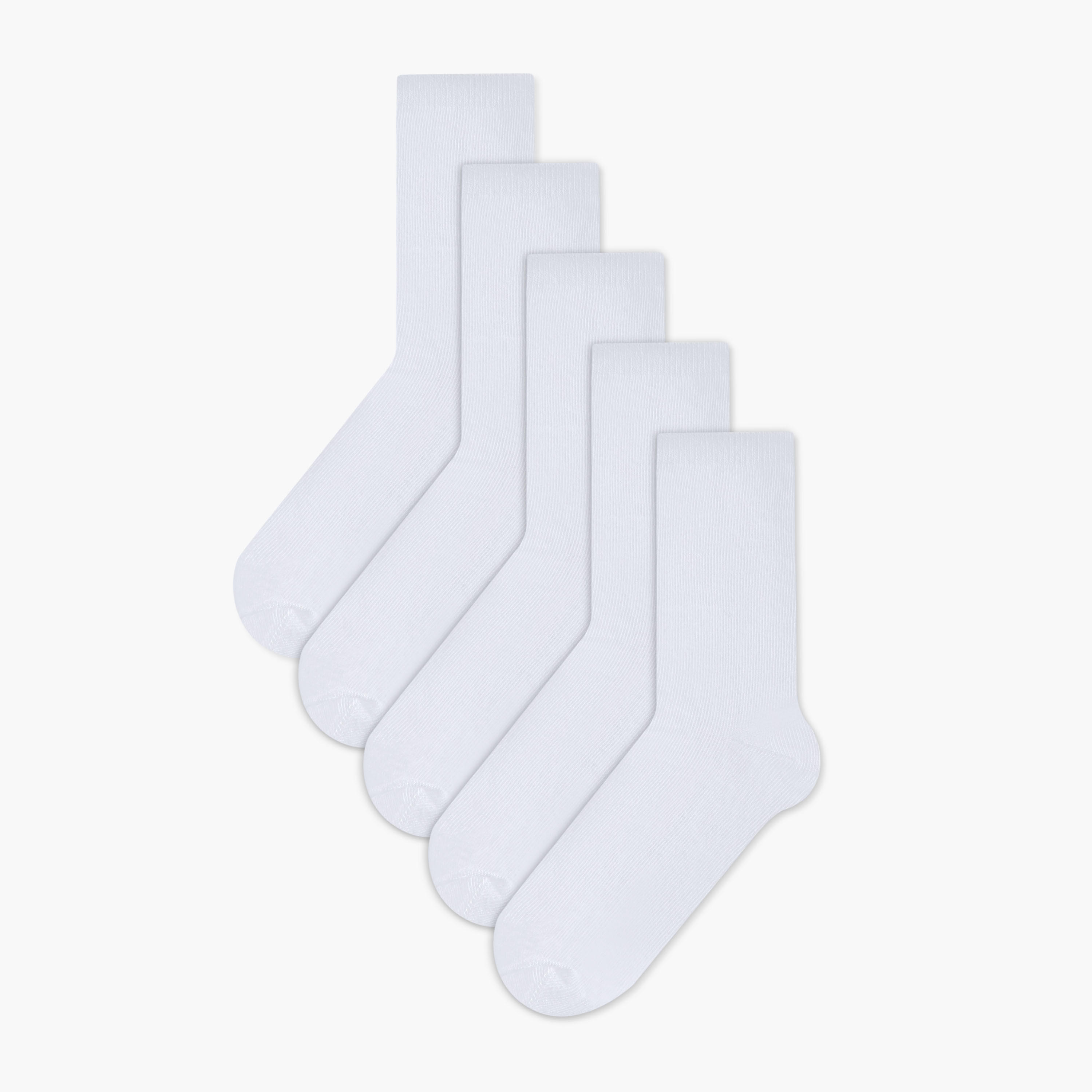 جوارب سادة بطول ربلة الساق من جونيورز - طقم 5 أزواج-girls-accessories-socks-image-1