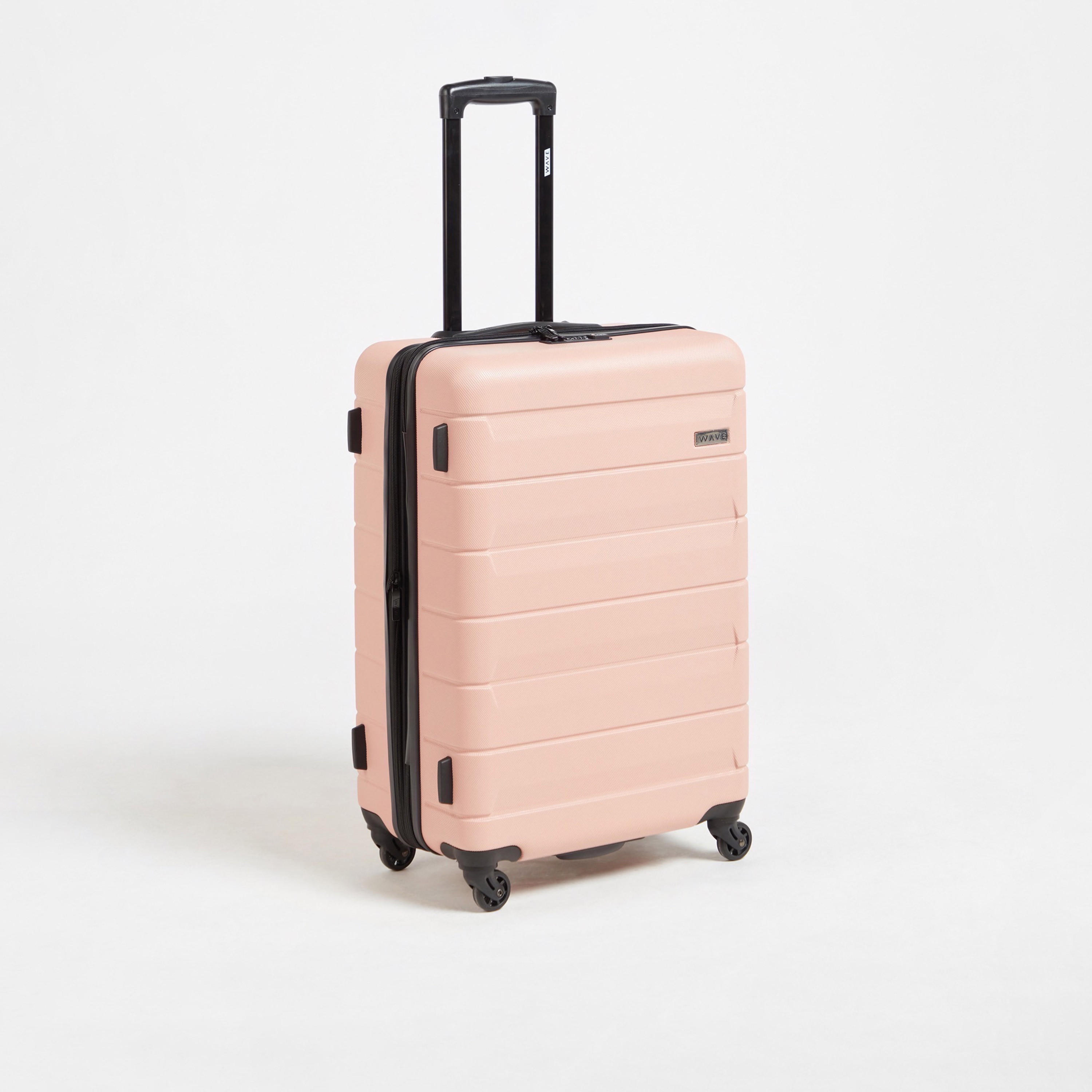 WAVE Textured Hardcase Luggage Trolley Bag with Retractable Handle - Set of 3-travel-luggagesandbags-luggage-image-2