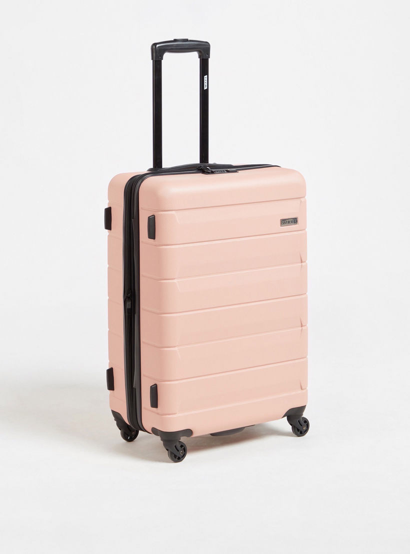 WAVE Textured Hardcase Luggage Trolley Bag with Retractable Handle - Set of 3-travel-luggagesandbags-luggage-image-2