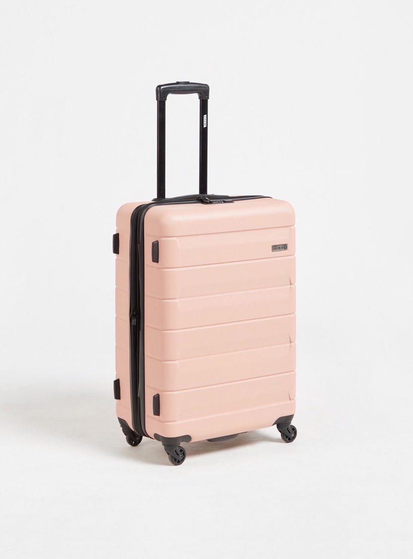 WAVE Textured Hardcase Luggage Trolley Bag with Retractable Handle - Set of 3-travel-luggagesandbags-luggage-image-4