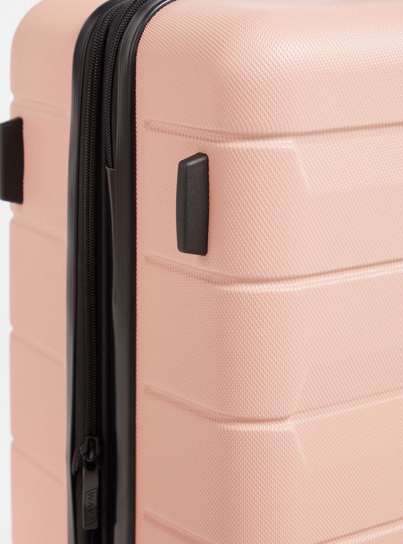 WAVE Textured Hardcase Luggage Trolley Bag with Retractable Handle - Set of 3-travel-luggagesandbags-luggage-image-5