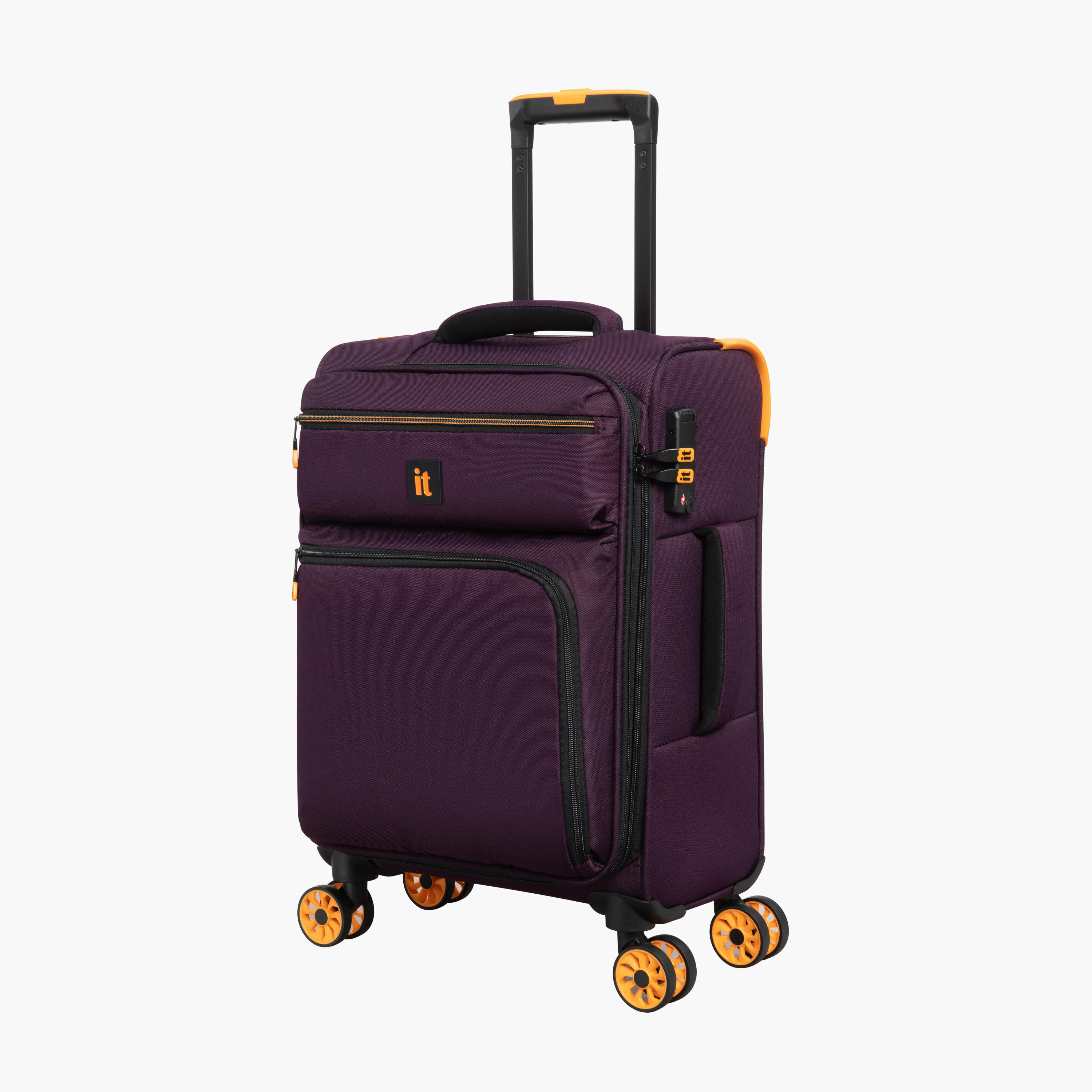 IT Solid Softcase Trolley Bag with Retractable Handle - 20 Inches Check-in Bag-travel-luggagesandbags-luggage-image-2