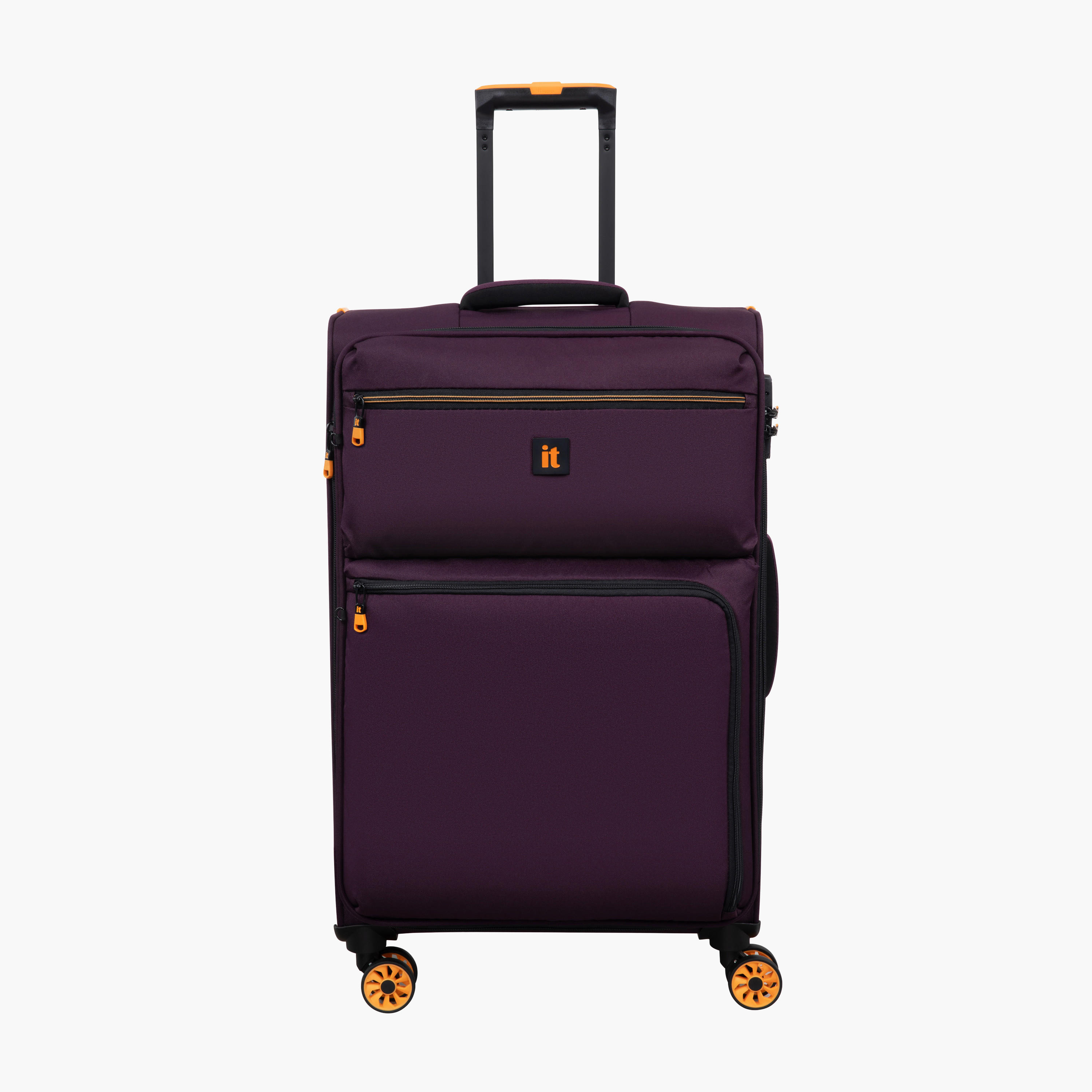 IT Solid Softcase Trolley Bag with Retractable Handle - 24 Inches Check-in Bag-travel-luggagesandbags-luggage-image-1