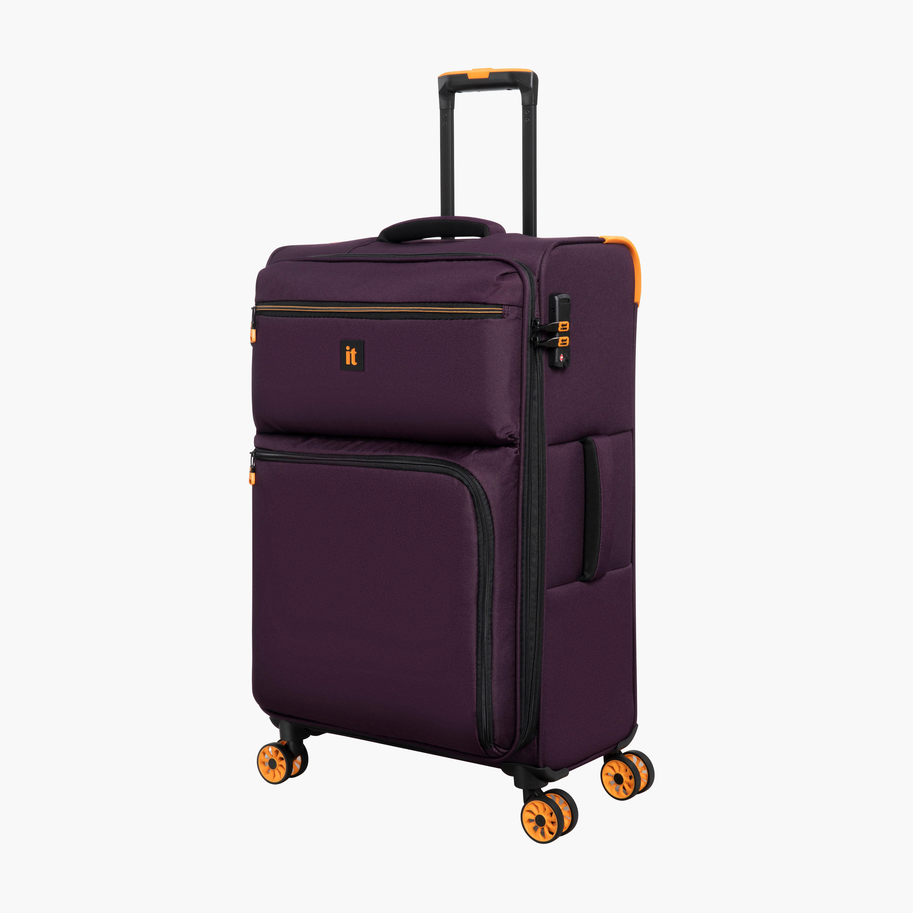 IT Solid Softcase Trolley Bag with Retractable Handle - 24 Inches Check-in Bag-travel-luggagesandbags-luggage-image-2