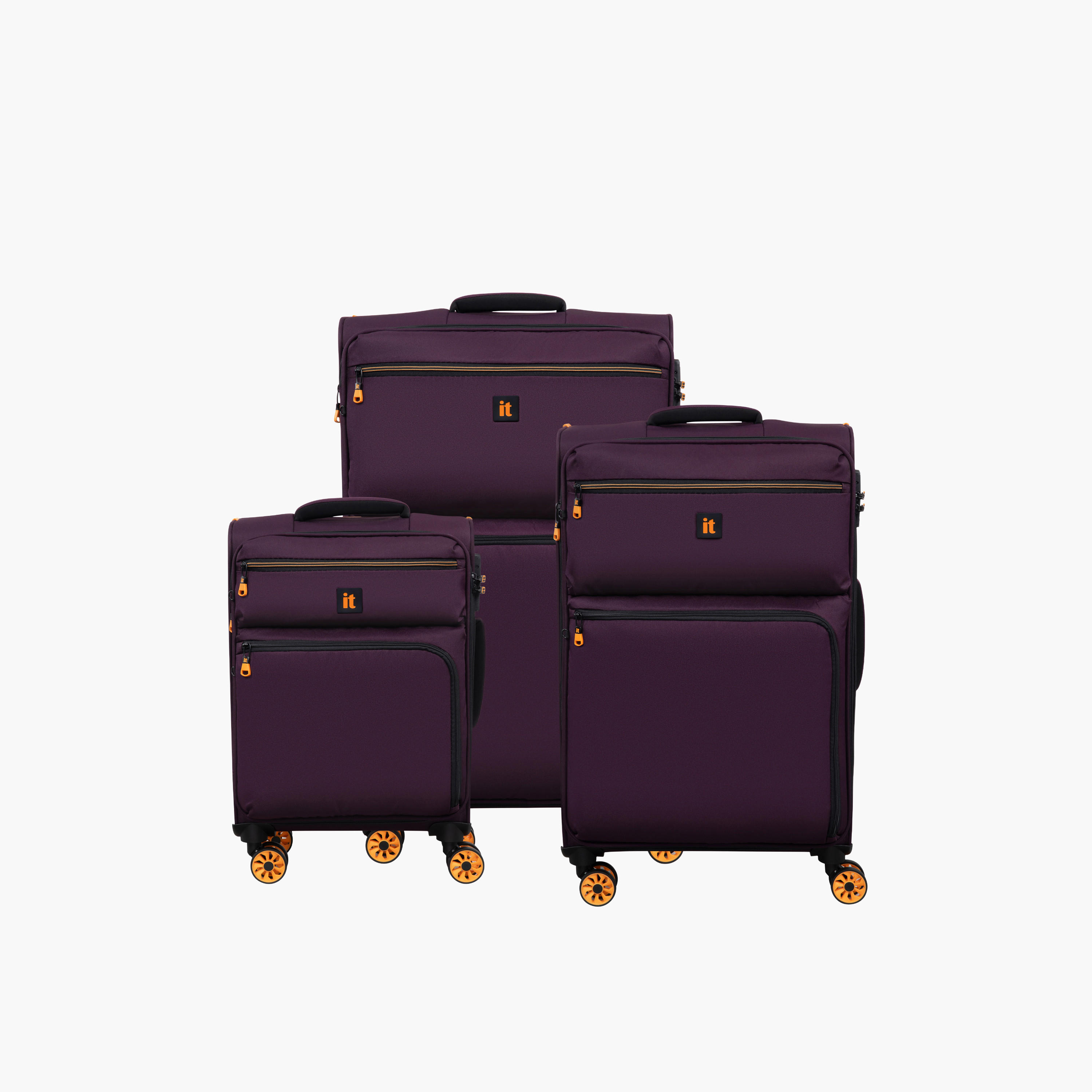 IT Solid Softcase Trolley Bag with Retractable Handle - 24 Inches Check-in Bag-travel-luggagesandbags-luggage-image-7