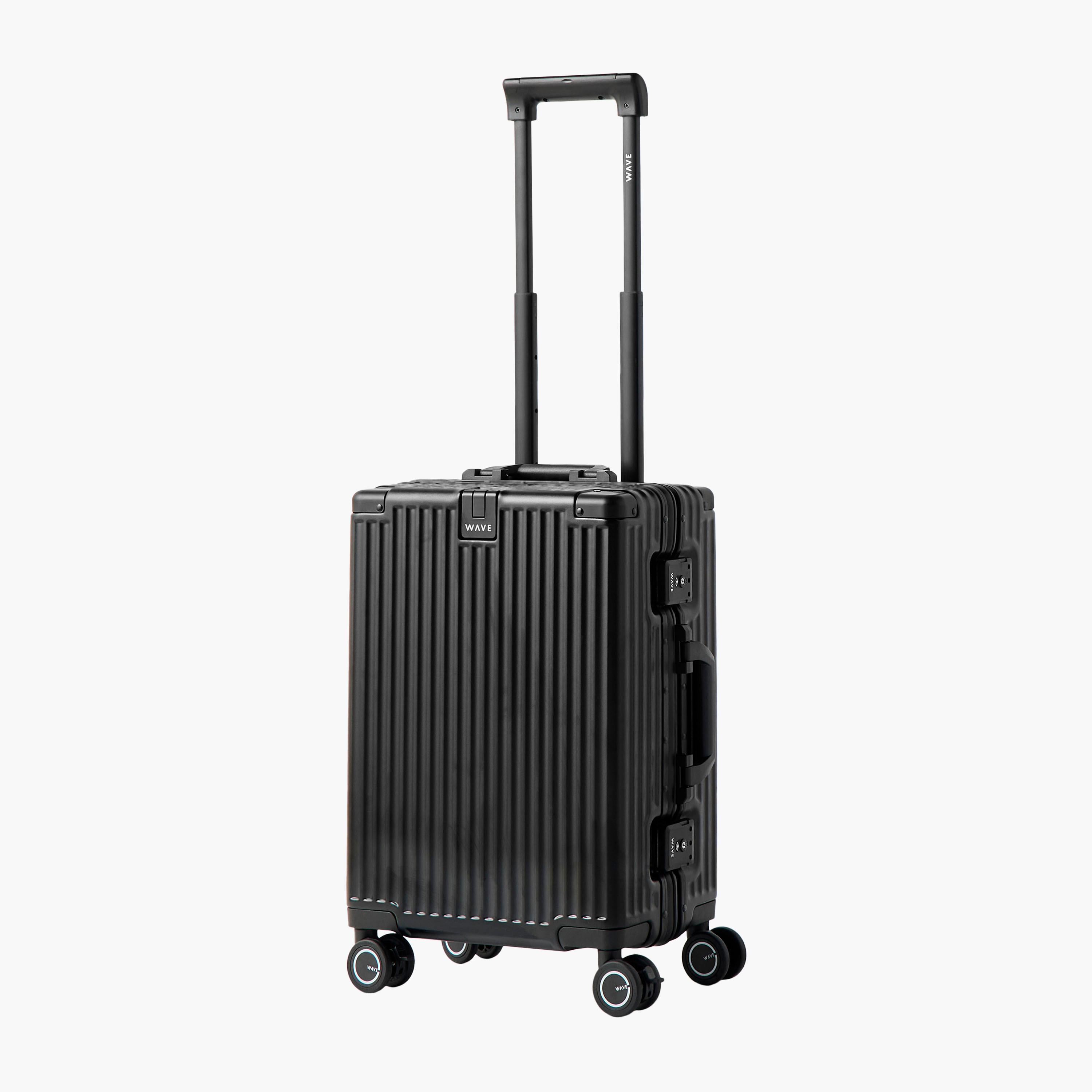 WAVE Textured Hardcase Trolley Bag with Retractable Handle - 20 Inches Check-in Bag-travel-luggagesandbags-luggage-image-2