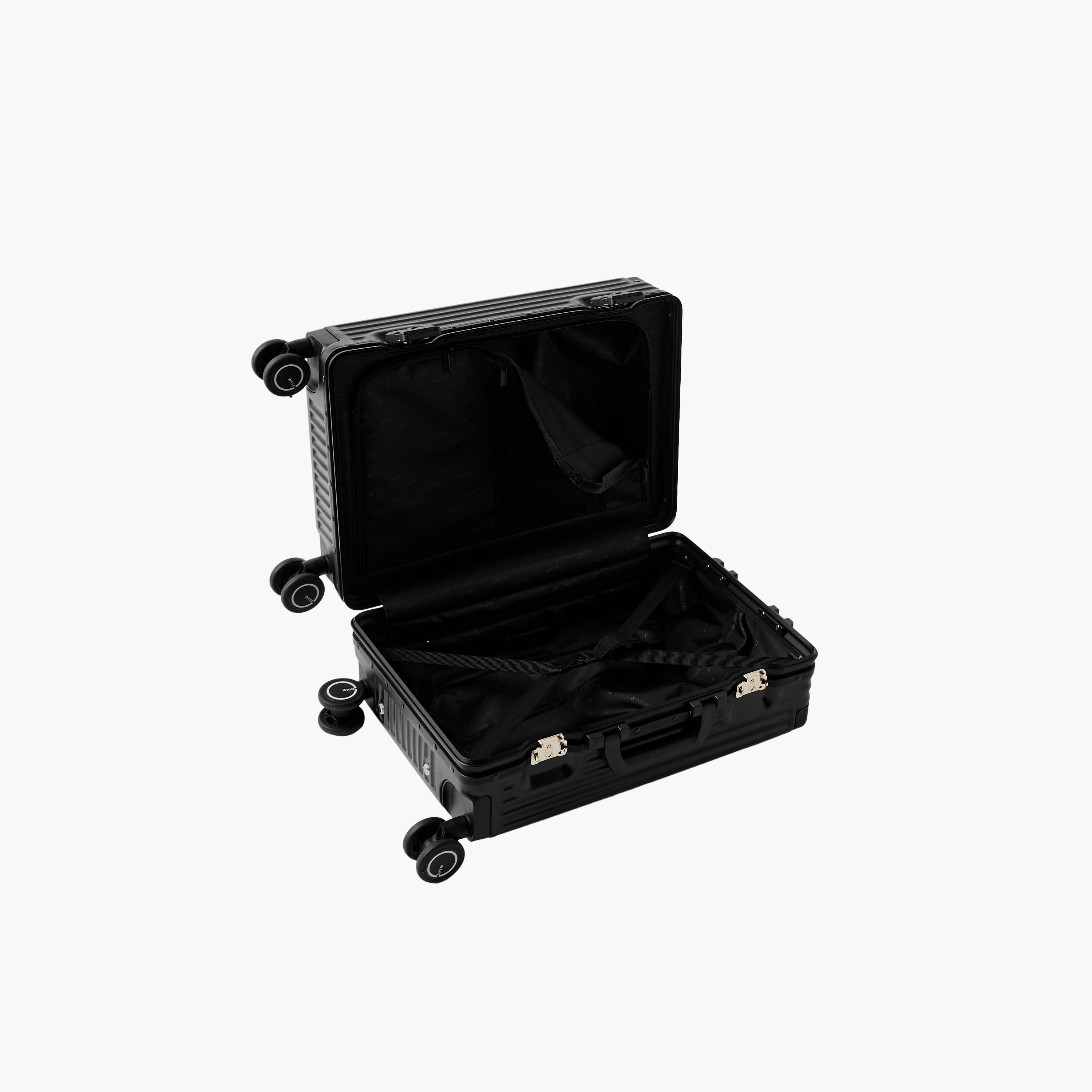 WAVE Textured Hardcase Trolley Bag with Retractable Handle - 20 Inches Check-in Bag-travel-luggagesandbags-luggage-image-4