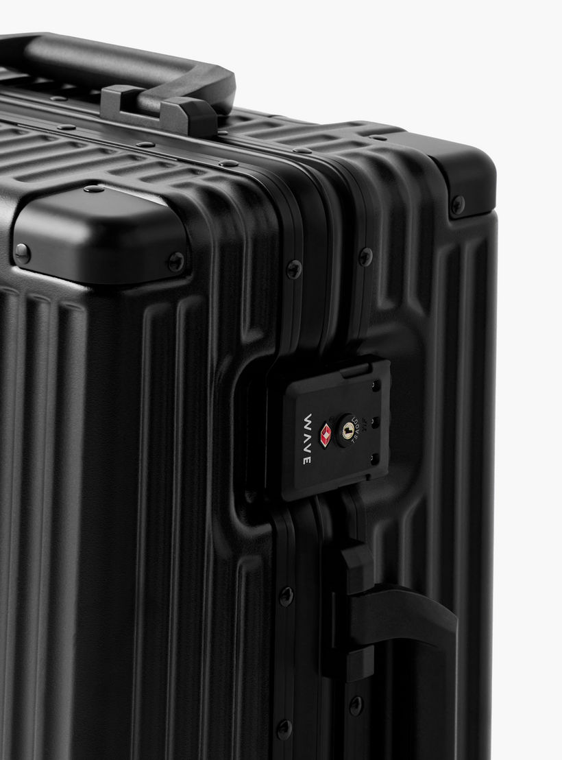 WAVE Textured Hardcase Trolley Bag with Retractable Handle - 20 Inches Check-in Bag-travel-luggagesandbags-luggage-image-6