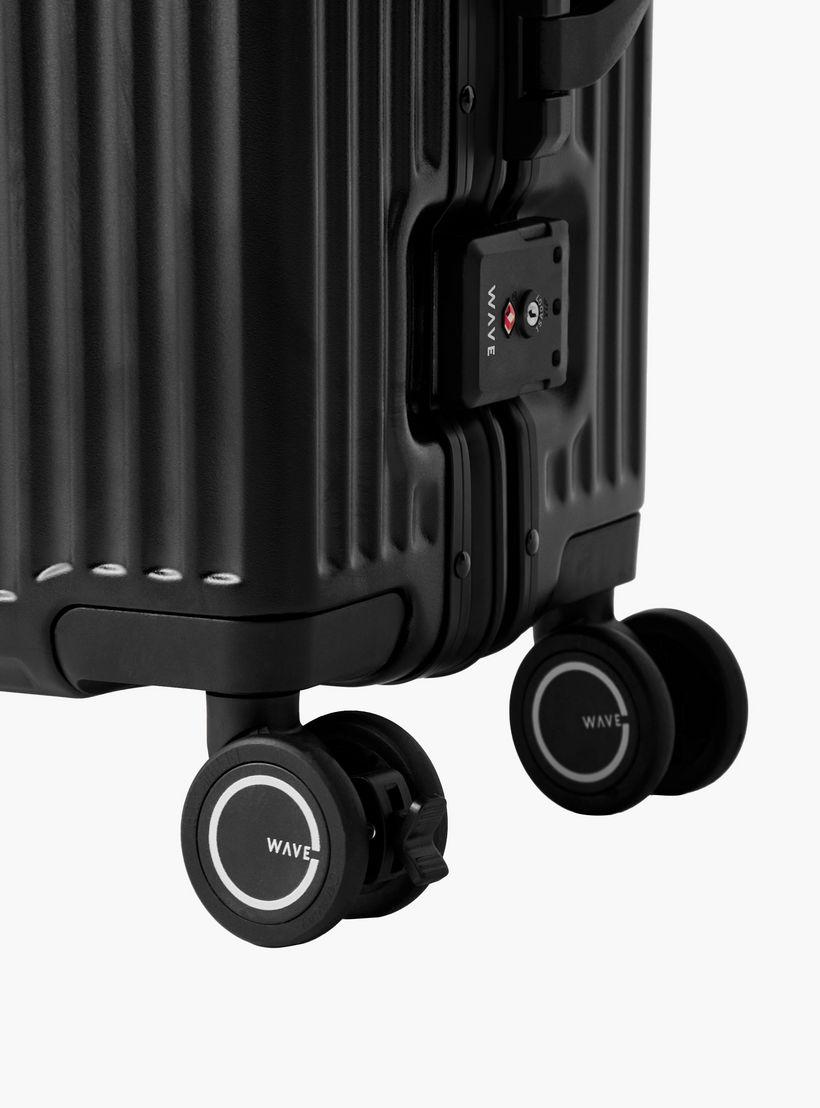WAVE Textured Hardcase Trolley Bag with Retractable Handle - 20 Inches Check-in Bag-travel-luggagesandbags-luggage-image-7
