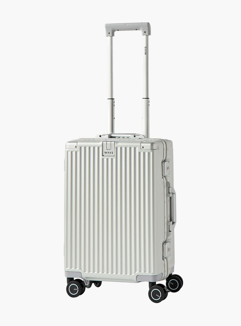 WAVE Textured Hardcase Trolley Bag with Retractable Handle - 20 Inches Check-in Bag-travel-luggagesandbags-luggage-image-2