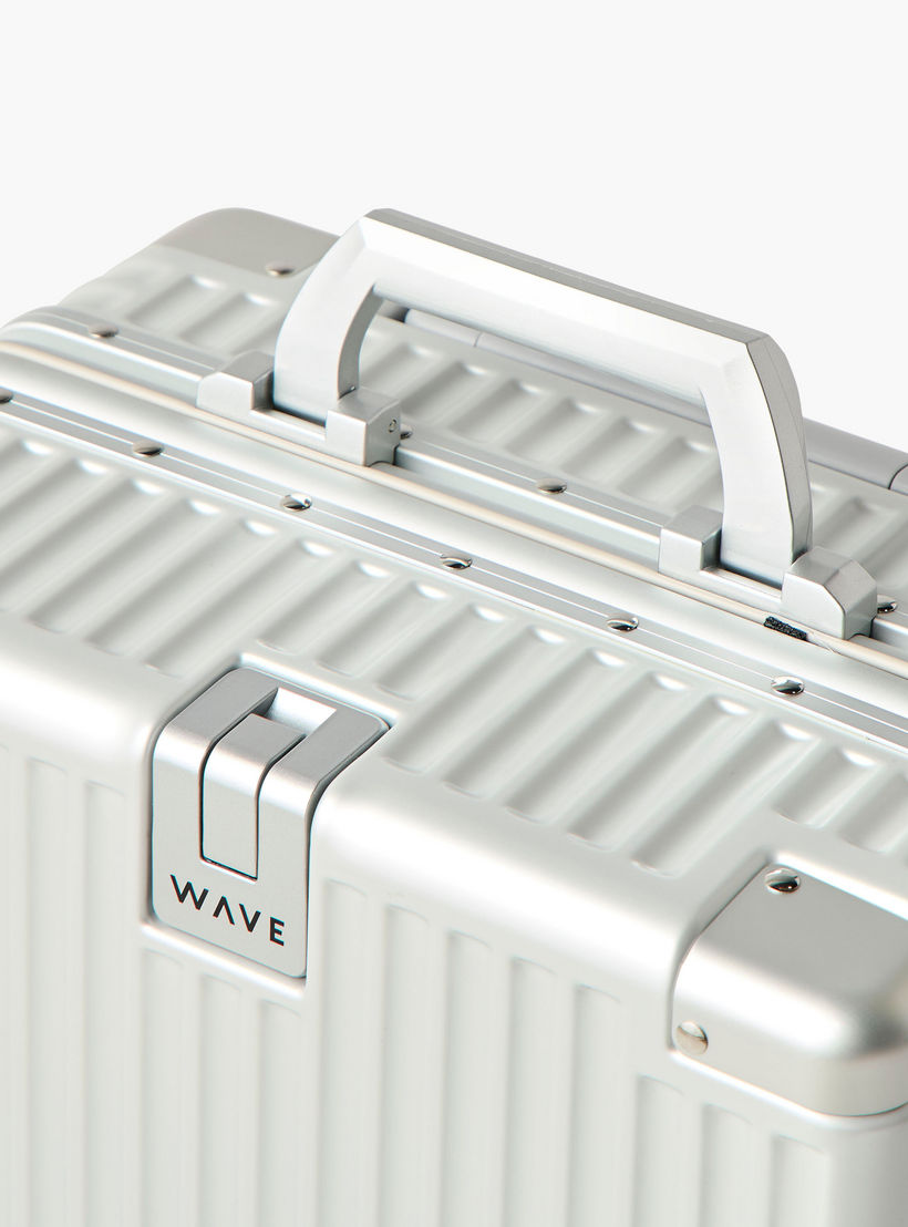 WAVE Textured Hardcase Trolley Bag with Retractable Handle - 20 Inches Check-in Bag-travel-luggagesandbags-luggage-image-8