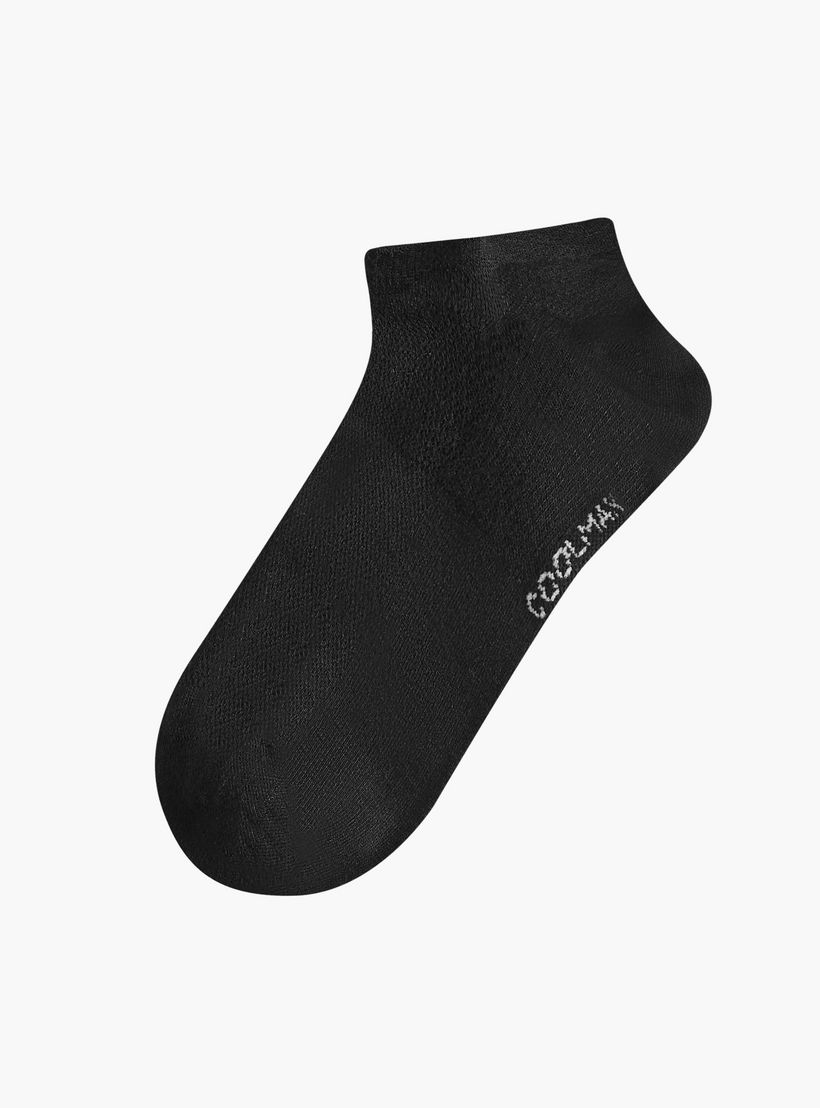 طقم جوارب 3 أزواج غير وبرية بطول الكاحل وطبعات شعار من داش-men-socks-image-2