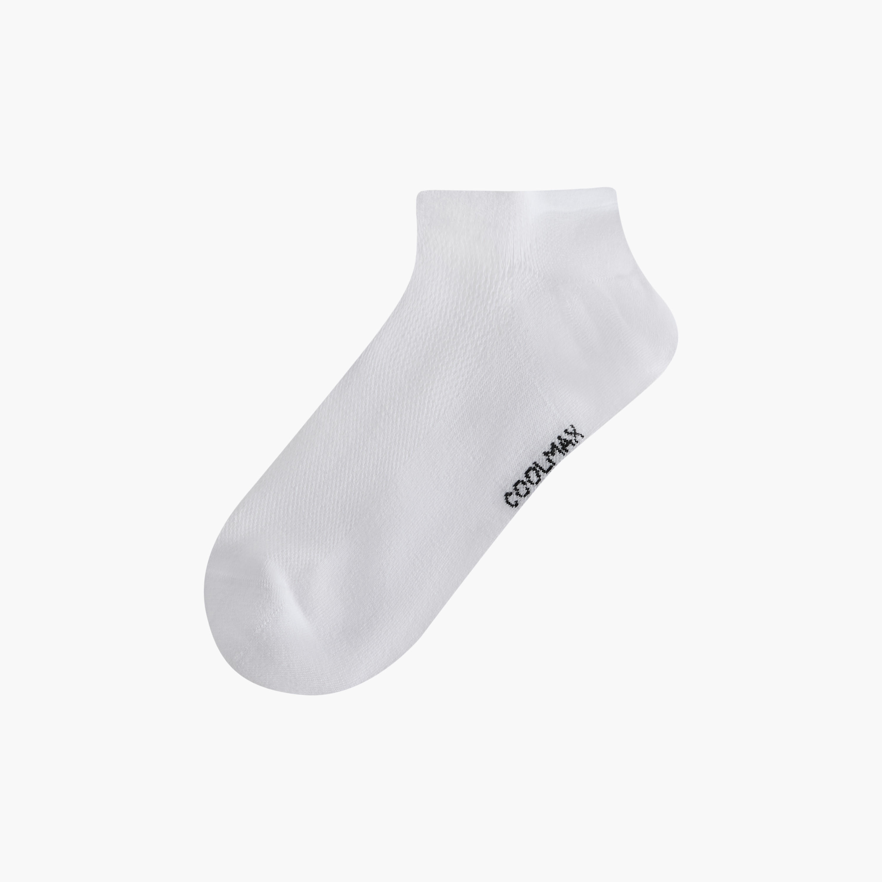 Dash Logo Print Non Terry Ankle Length Socks - Set of 3-men-socks-image-2