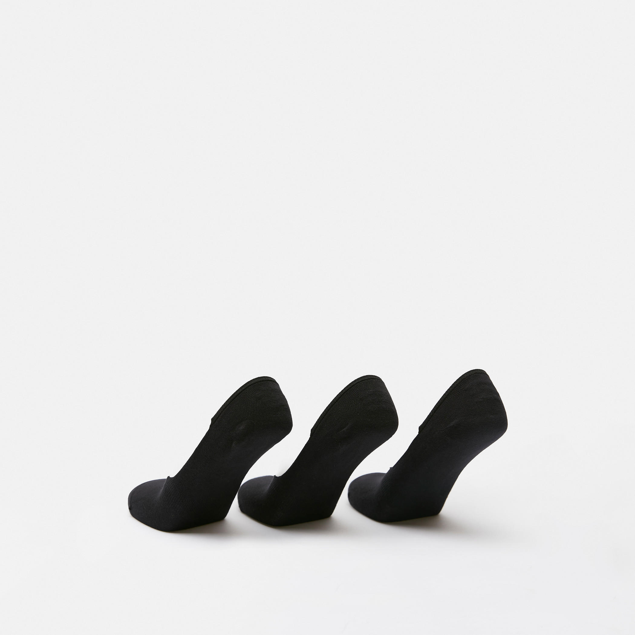 Shoemart Solid No Show Socks - Set of 3-men-socks-image-3