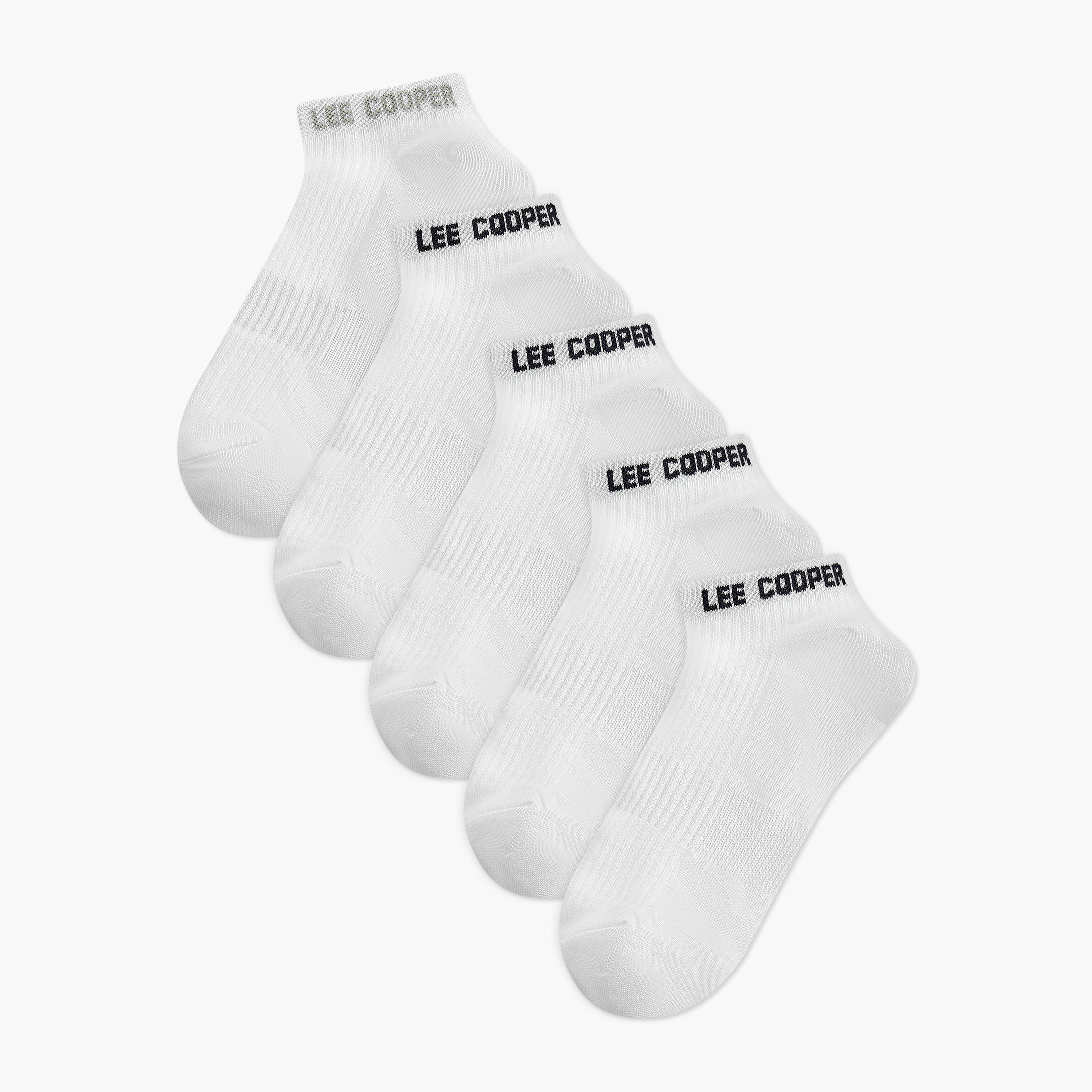 Lee Cooper Men Socks Ankle Length - Set of 5-men-socks-image-1