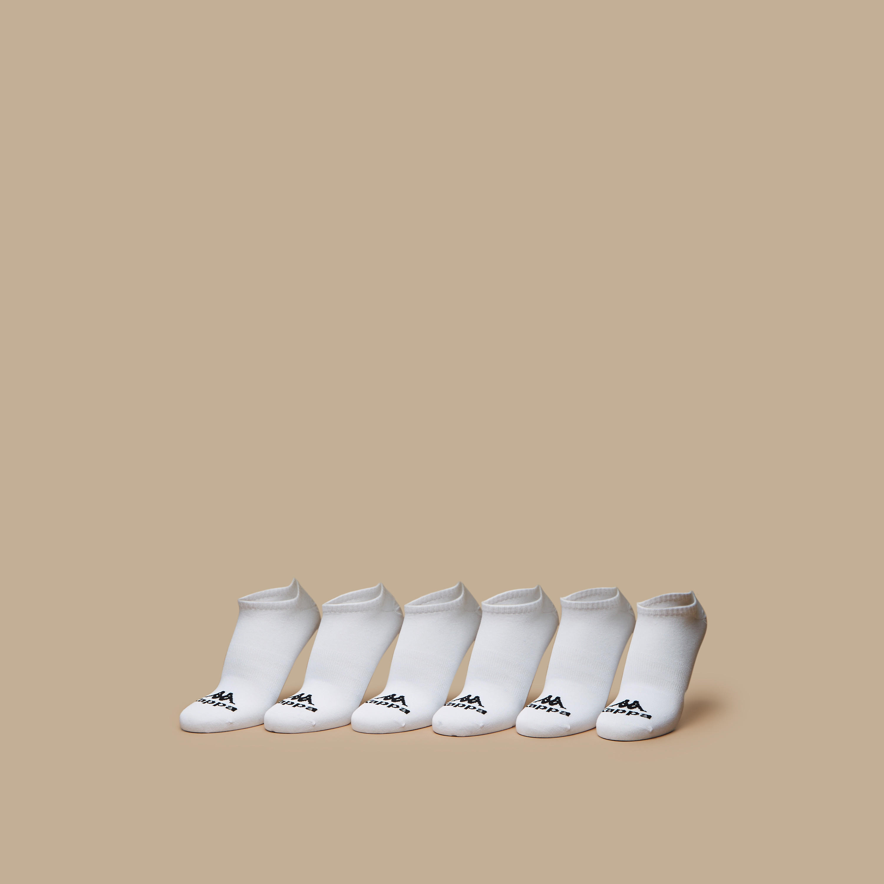 Kappa Logo Detail Ankle Length Sports Socks - Set of 6-men-socks-image-1