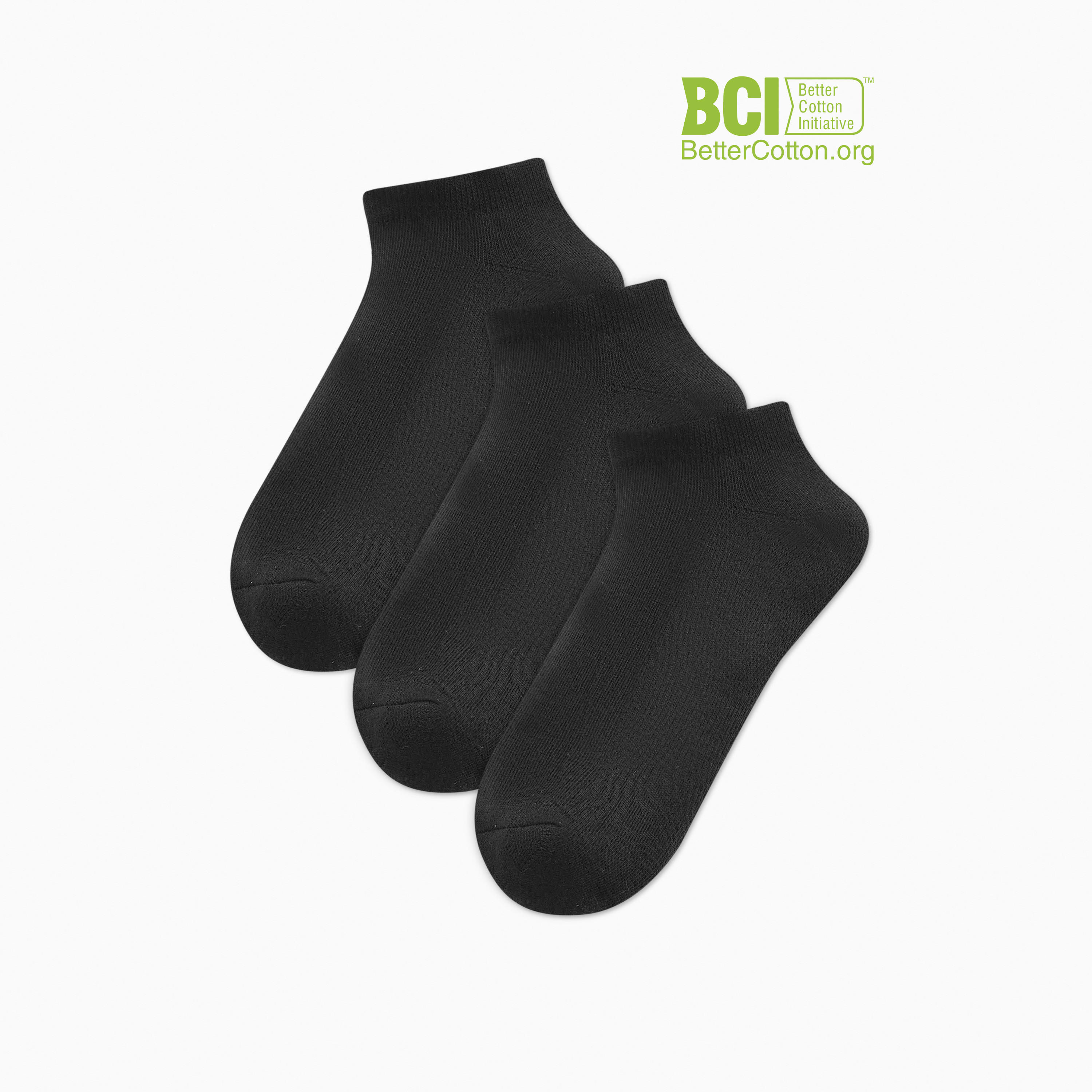 Dash Solid Ankle Length Cushioned Sports Socks - Set of 3-men-socks-image-1