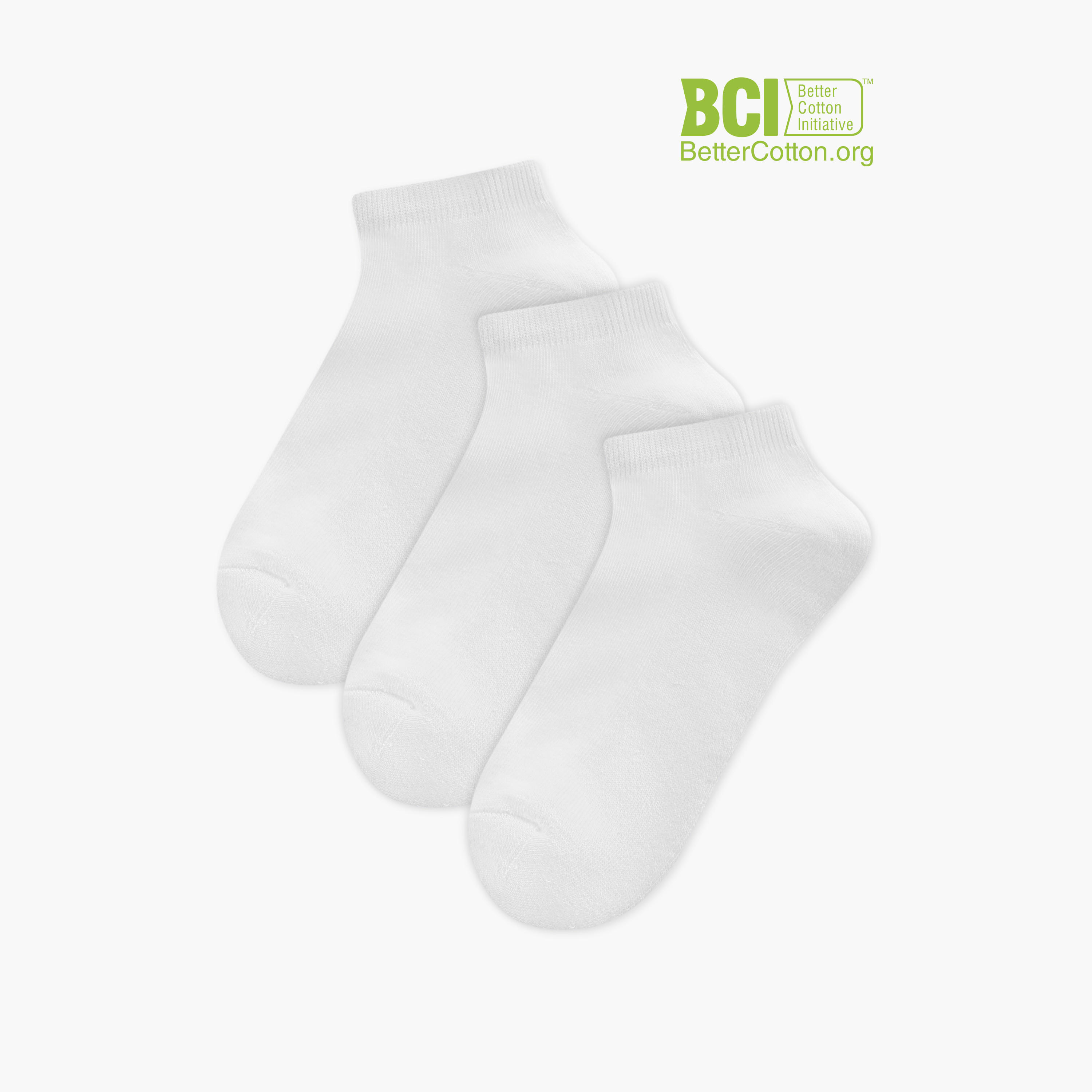 Dash Solid Ankle Length Cushioned Sports Socks - Set of 3-men-socks-image-1