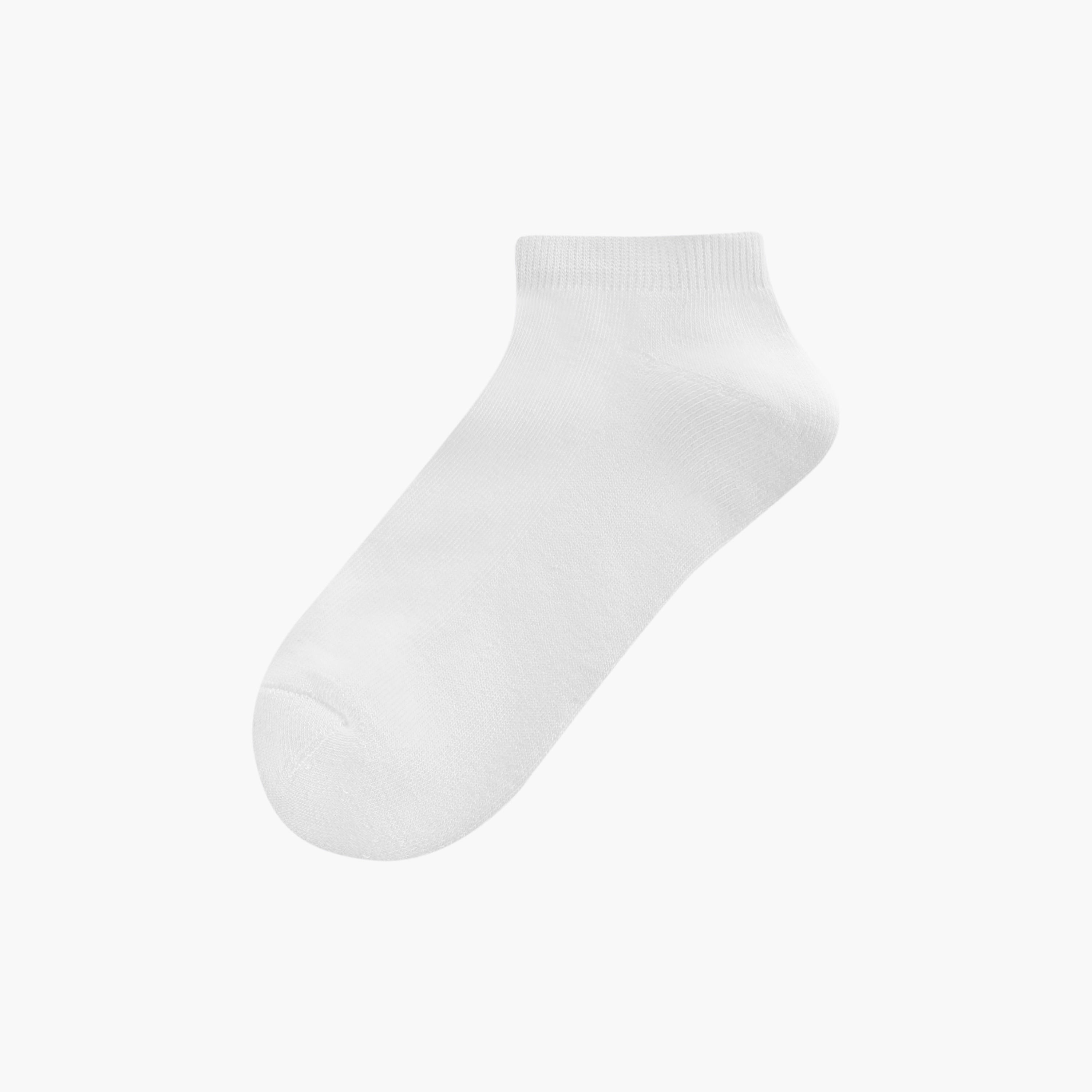 Dash Solid Ankle Length Cushioned Sports Socks - Set of 3-men-socks-image-2