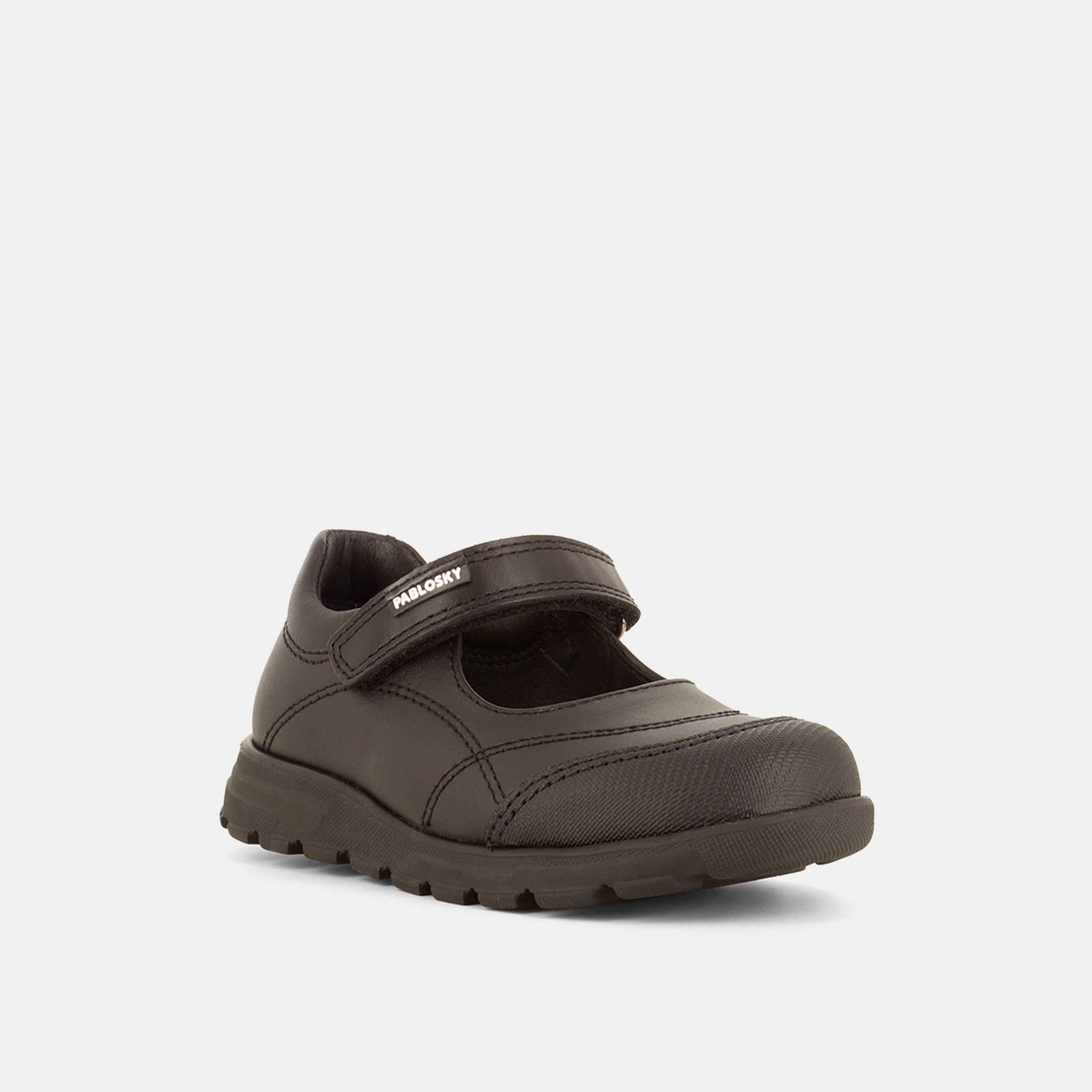 Pablosky Girls' Solid Mary Jane Shoes with Hook and Loop Closure-girls-shoes-maryjanes-image-6