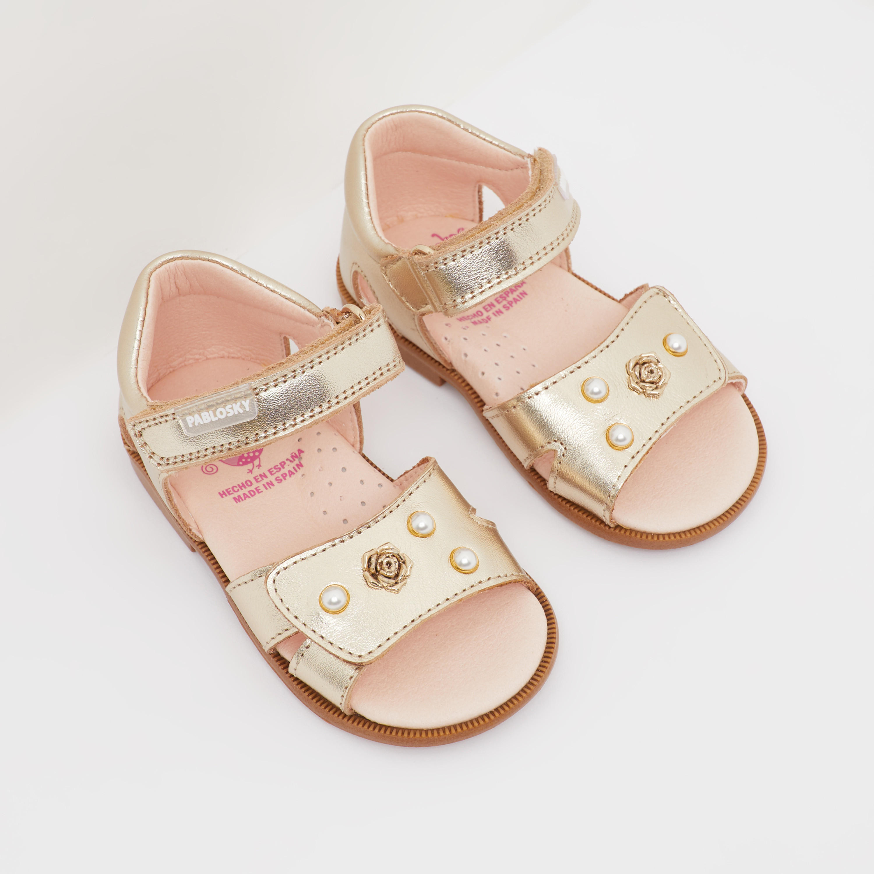 صندل مسطح بشريط إغلاق لاصق للبنات من بابلوسكي-girls-shoes-sandals-image-2