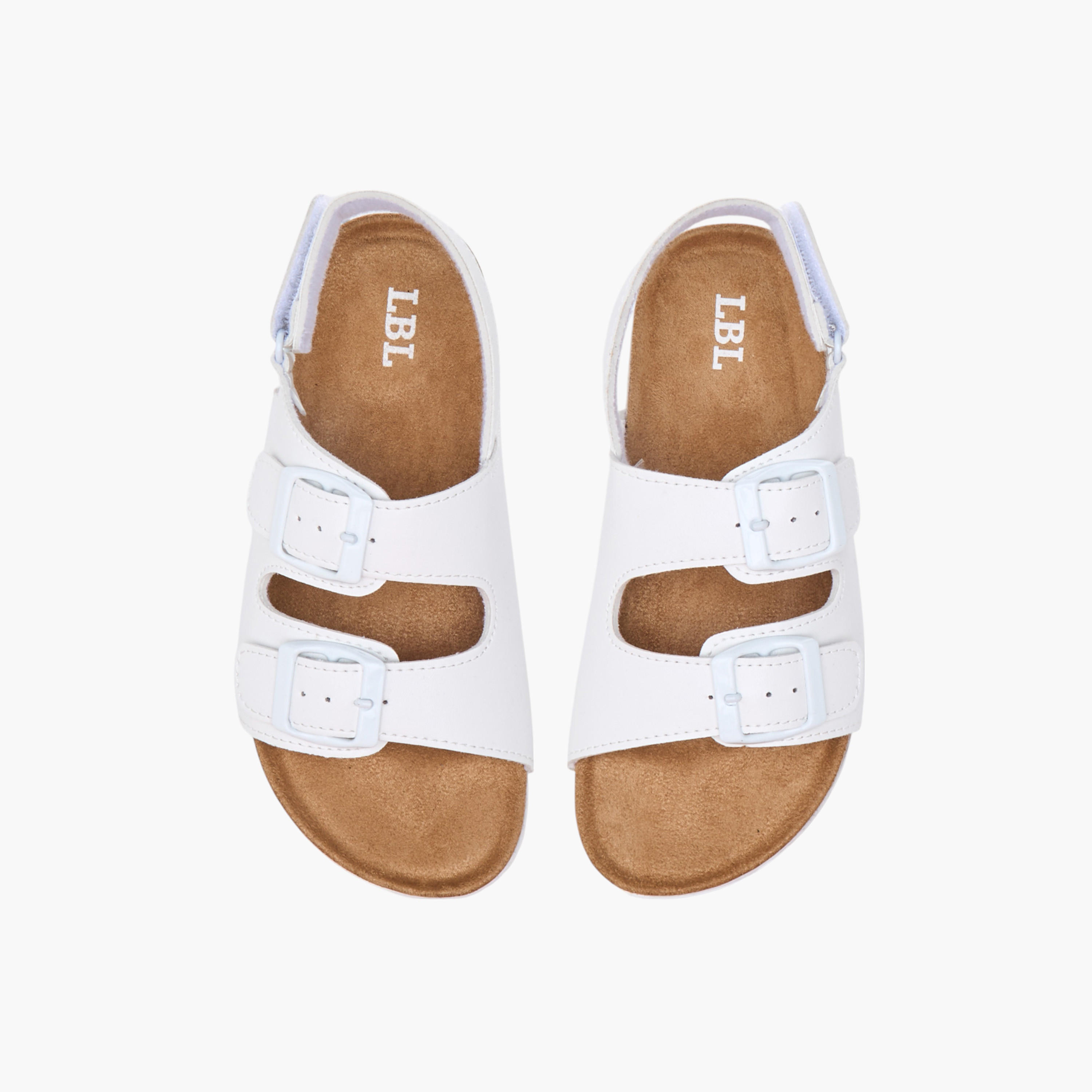 LBL by Shoexpress Buckle Accent Strap Sandals with Hook and Loop Closure-boys-shoes-sandals-image-1
