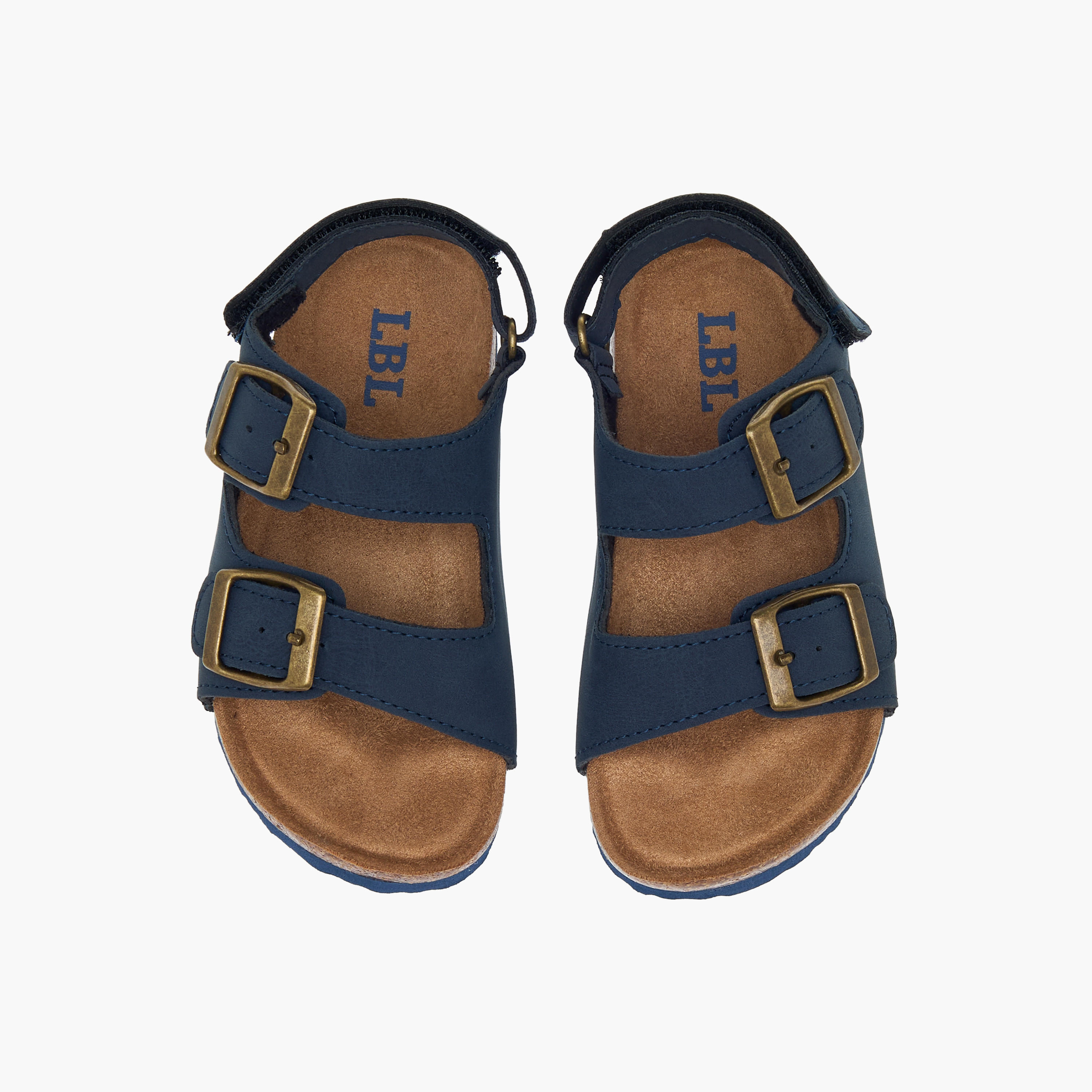 LBL by Shoexpress Buckle Detail Sandals with Hook and Loop Closure-boys-shoes-sandals-image-1