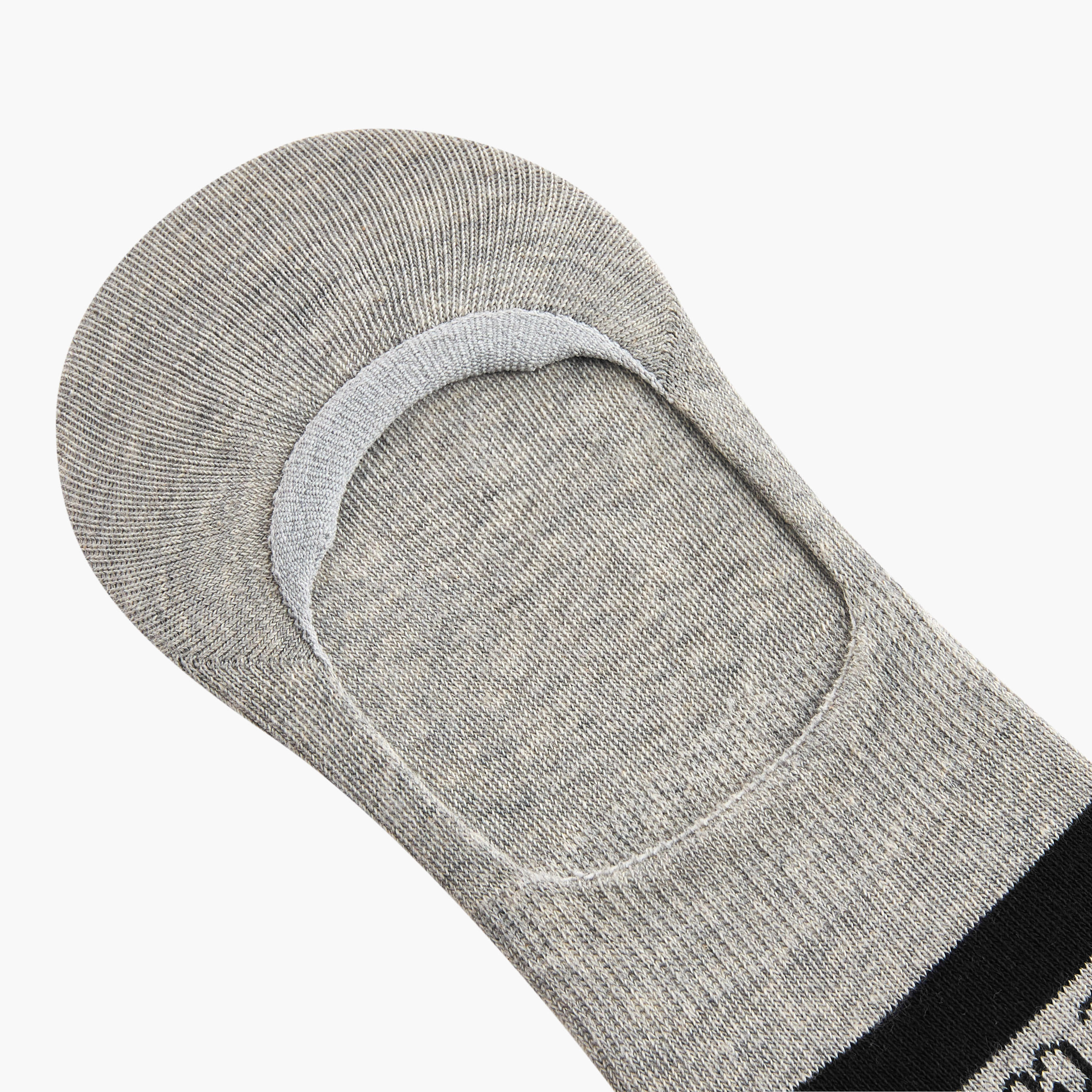 Lee Cooper Logo Print Non-Terry No Show Socks - Set of 3-men-socks-image-5